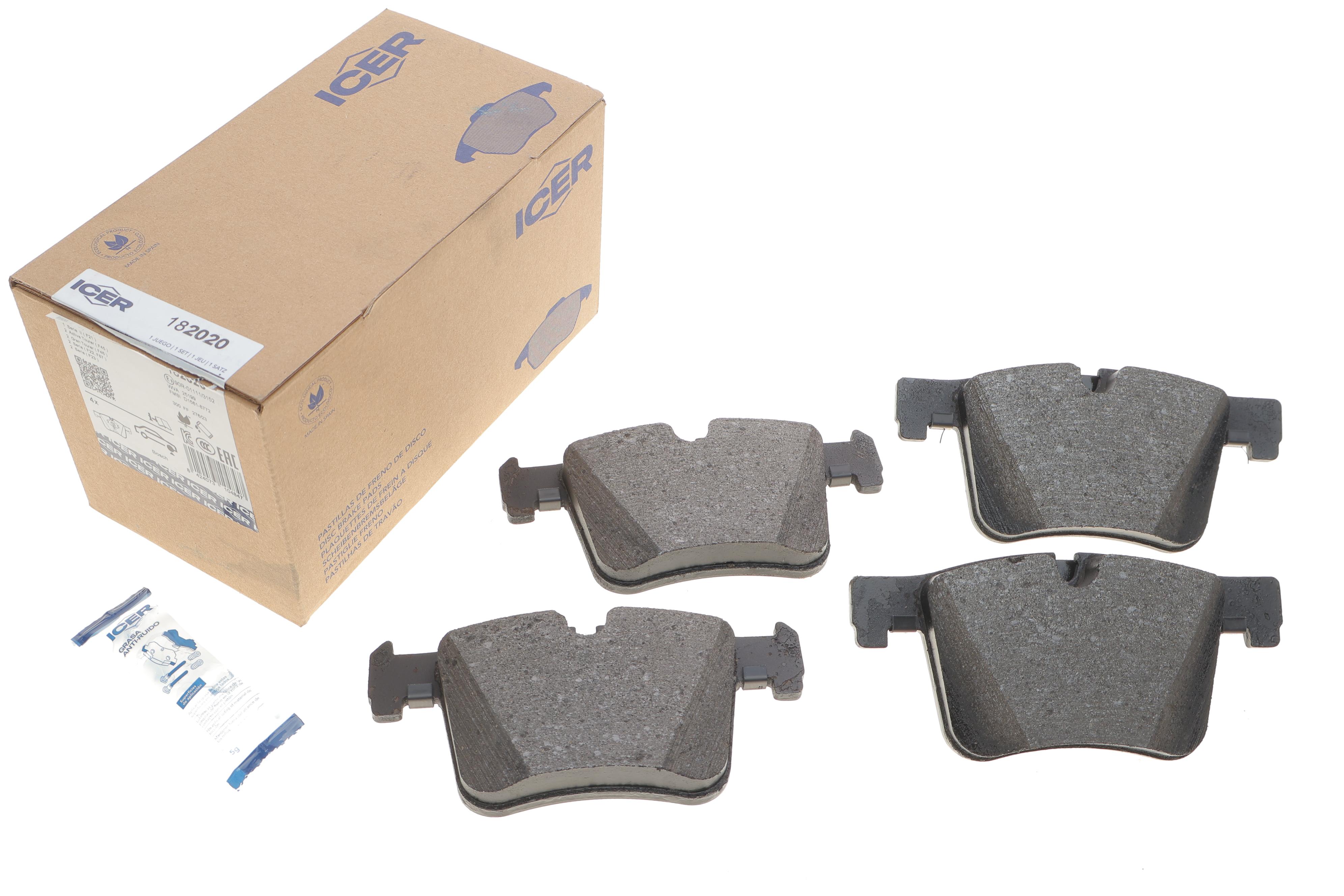 Колодки гальмівні (передні) BMW 1 (F20-21)/2 (F22/F87/F45-46)/3 (F30-31/F34/F80)/4 (F32/F36)/X3 11-