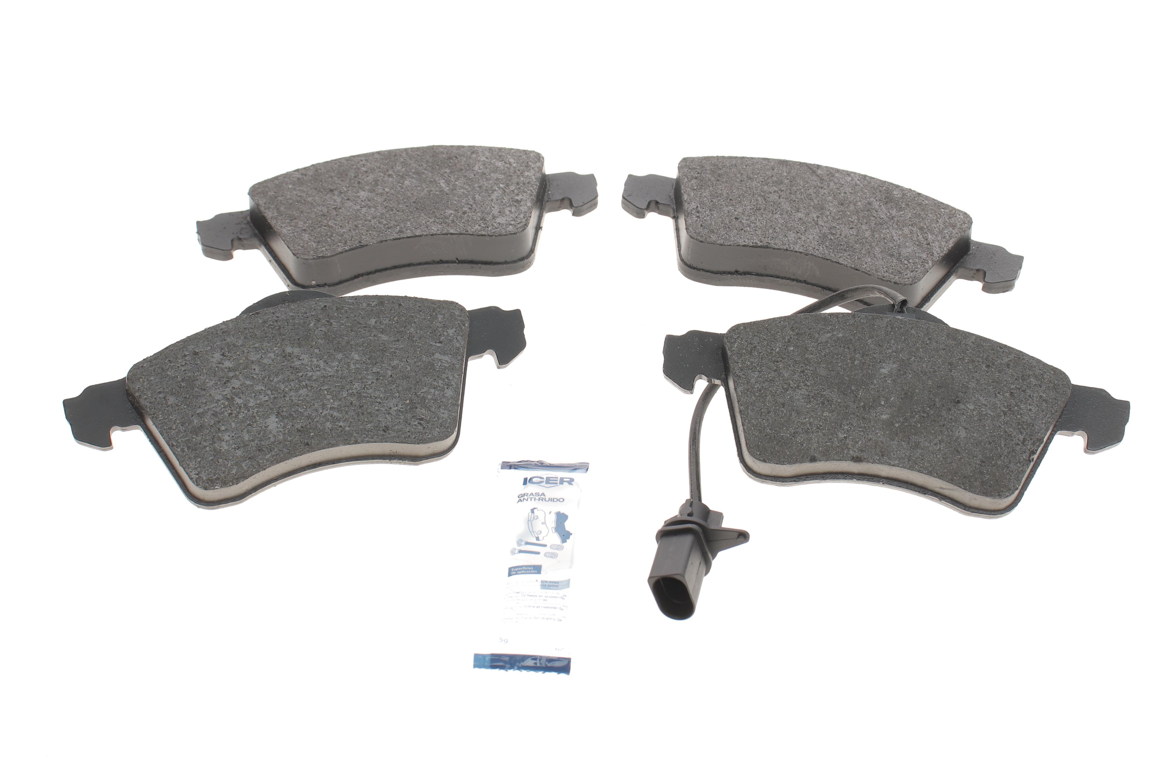 Колодки гальмівні (передні) VW T4 90-03 R15 (+датчик)