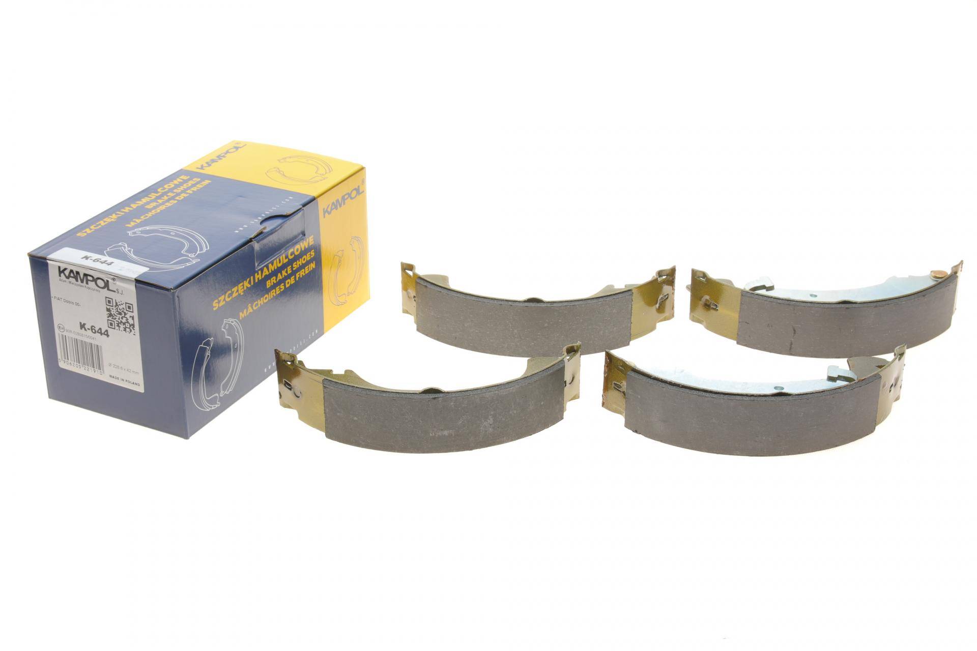Колодки гальмівні (задні) Fiat Doblo (барабанні) (228.6x42)