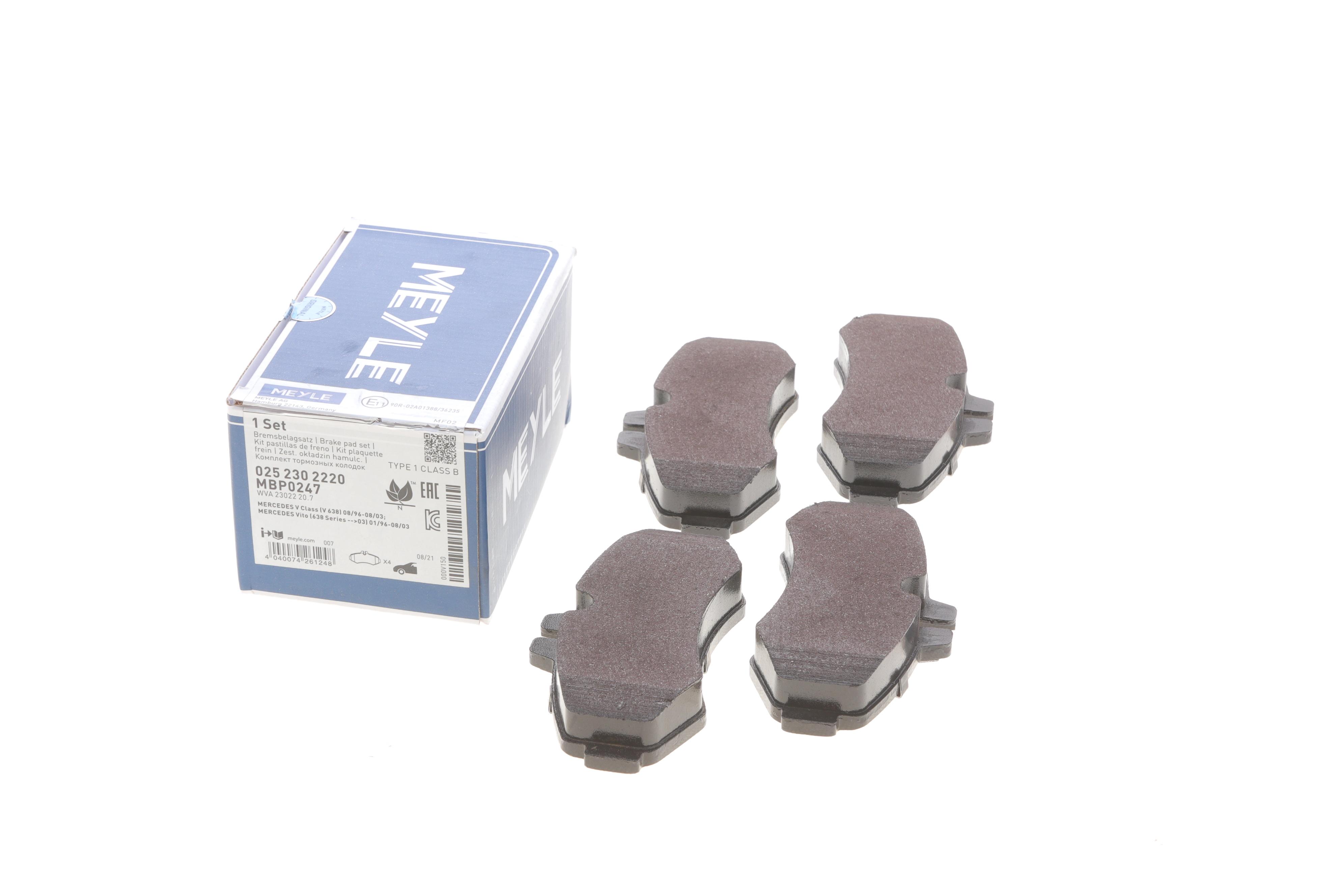 Колодки гальмівні (передні) MB Vito (W638) 96-