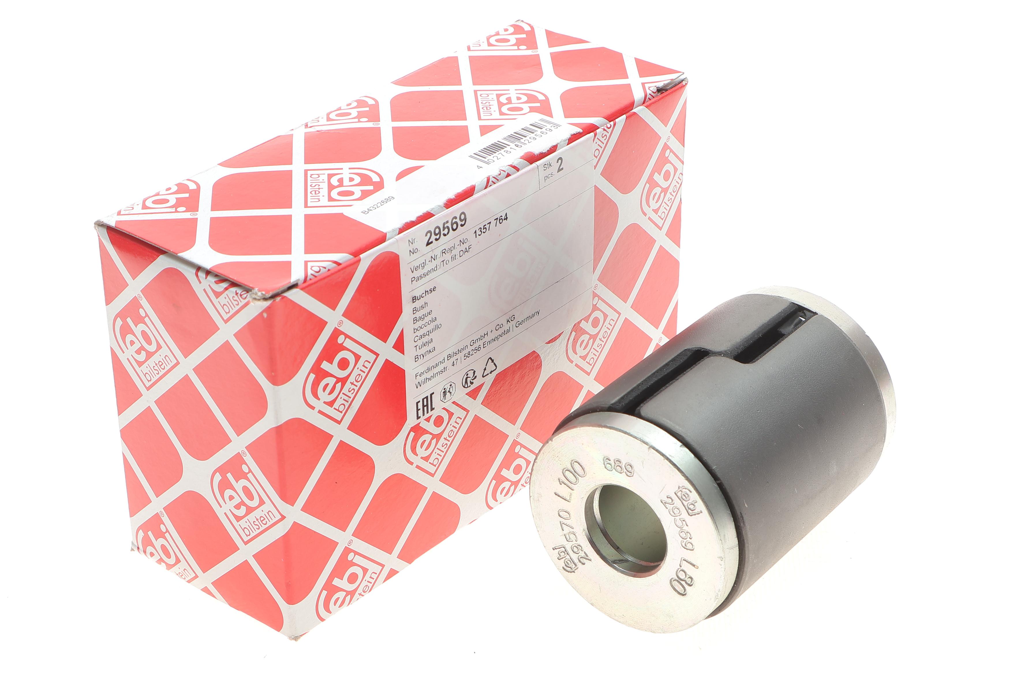 Сайлентблок ресори (передньої/серьга) DAF CF (24.2x62.9x86)