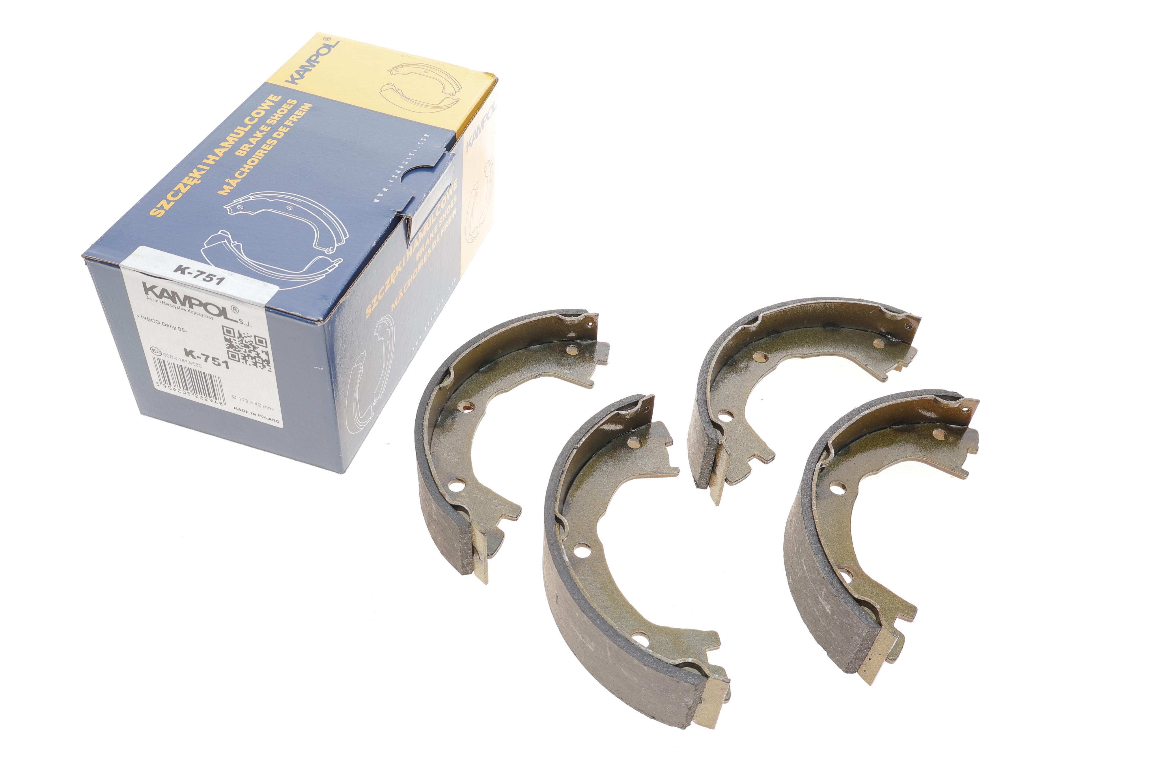 Колодки ручника Iveco Daily 78- (172x41)