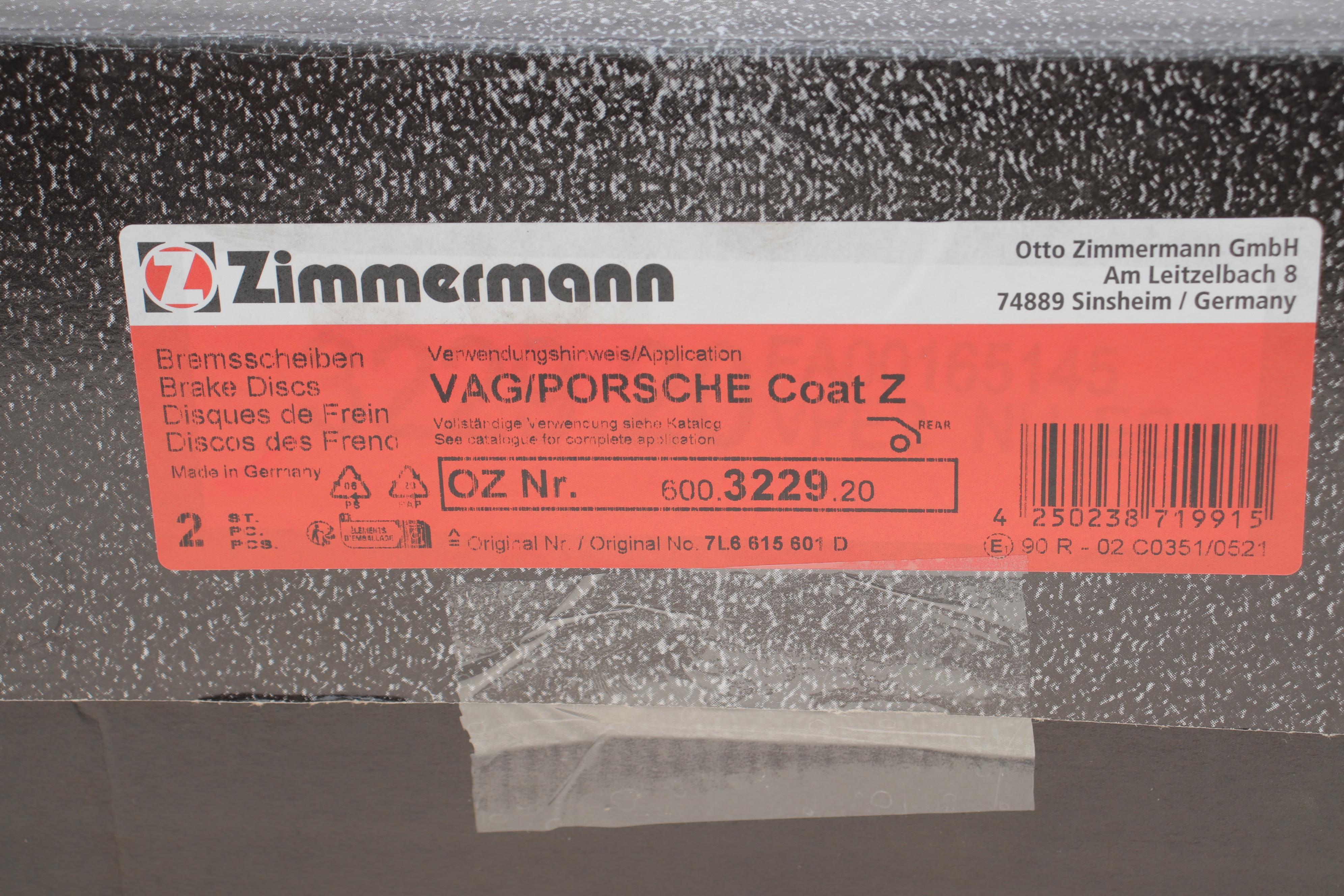 Диск гальмівний (задній) Porsche Cayenne 06-/VW Touareg 3.0-4.2 TDI 02- (330x28) (з покриттям) (вентил.)