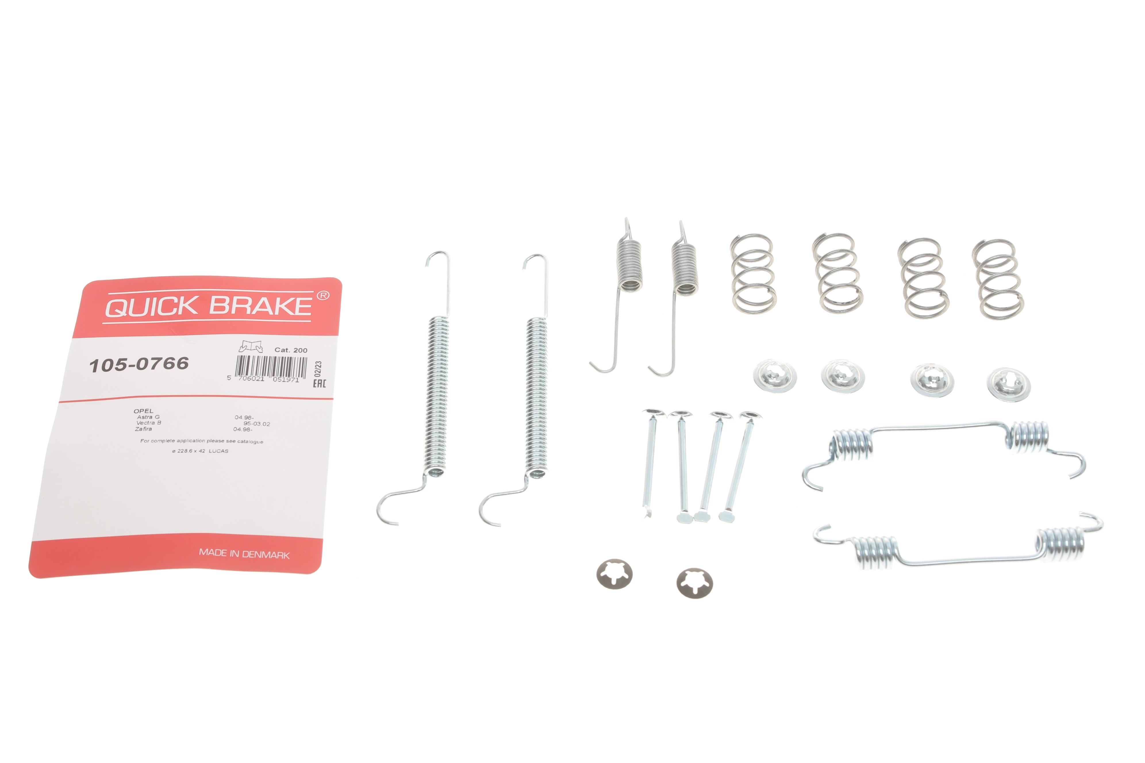 Комплект пружинок колодок ручника Opel Combo 1.3CDTI-1.7DTI 01- (TRW)