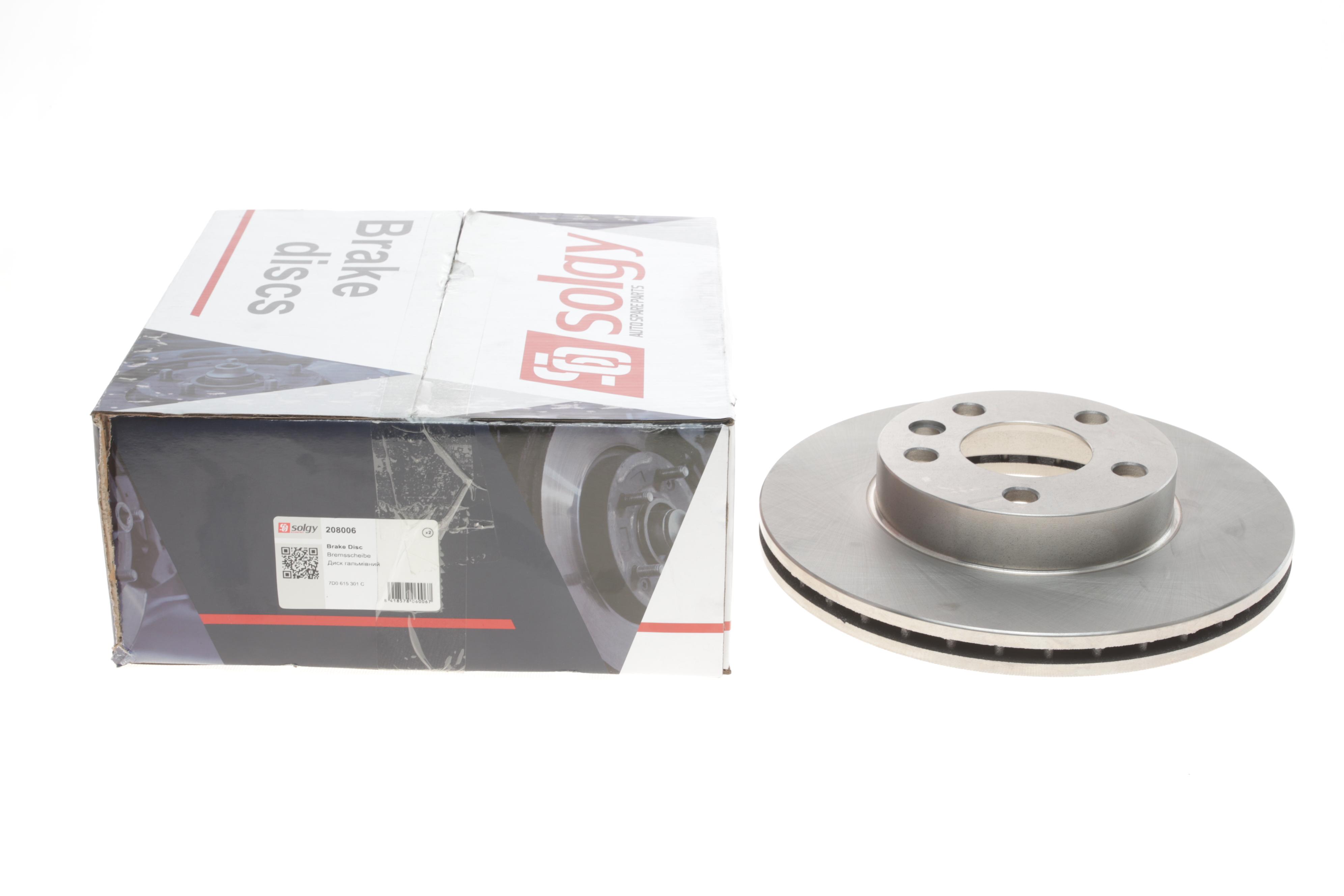 Диск гальмівний (передній) VW T4 1.9D/2.5TDI 90-03 (280x24)