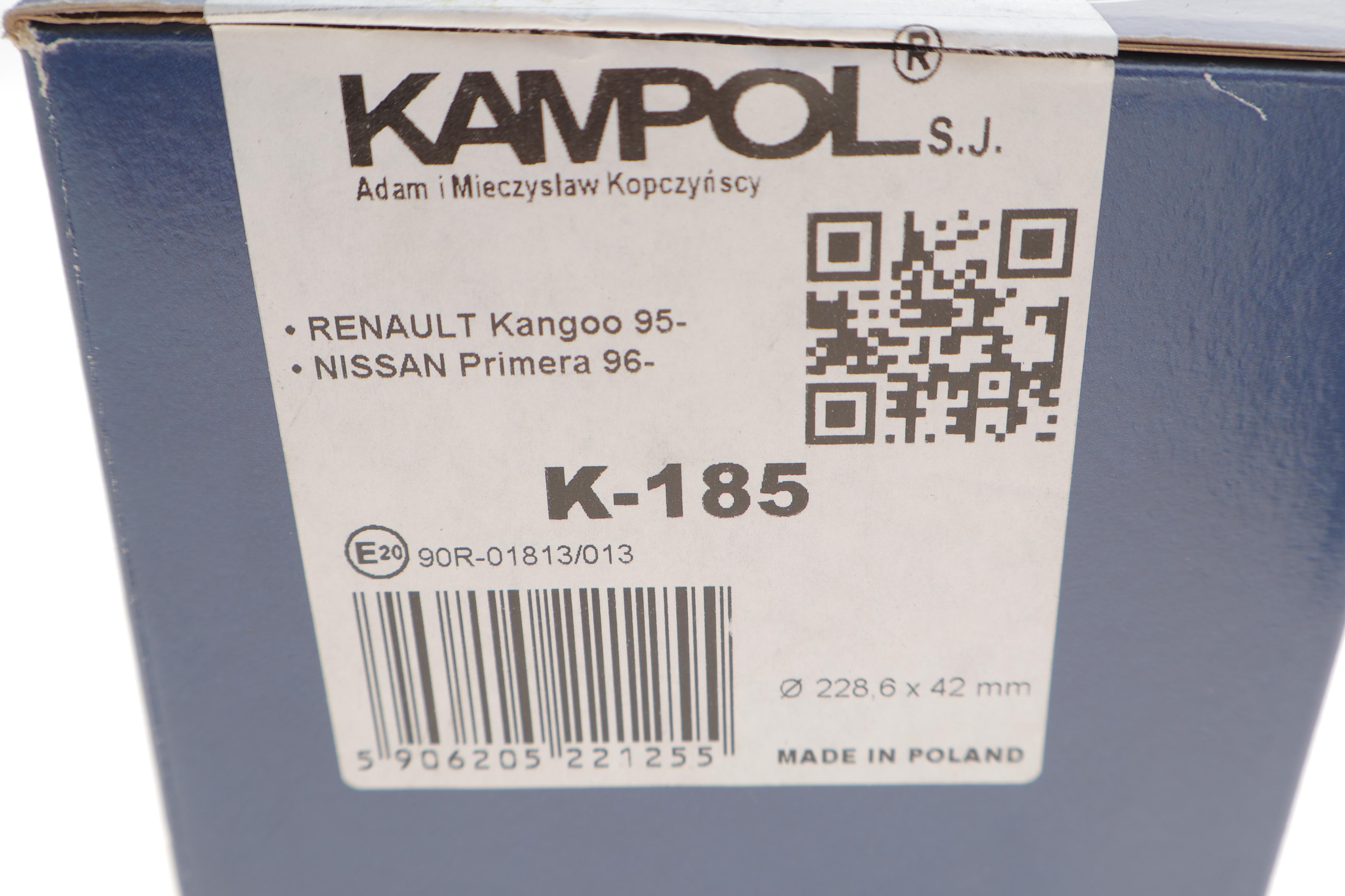 Колодки гальмівні (задні) Renault Kangoo 97- (барабанні) (228.6x42)