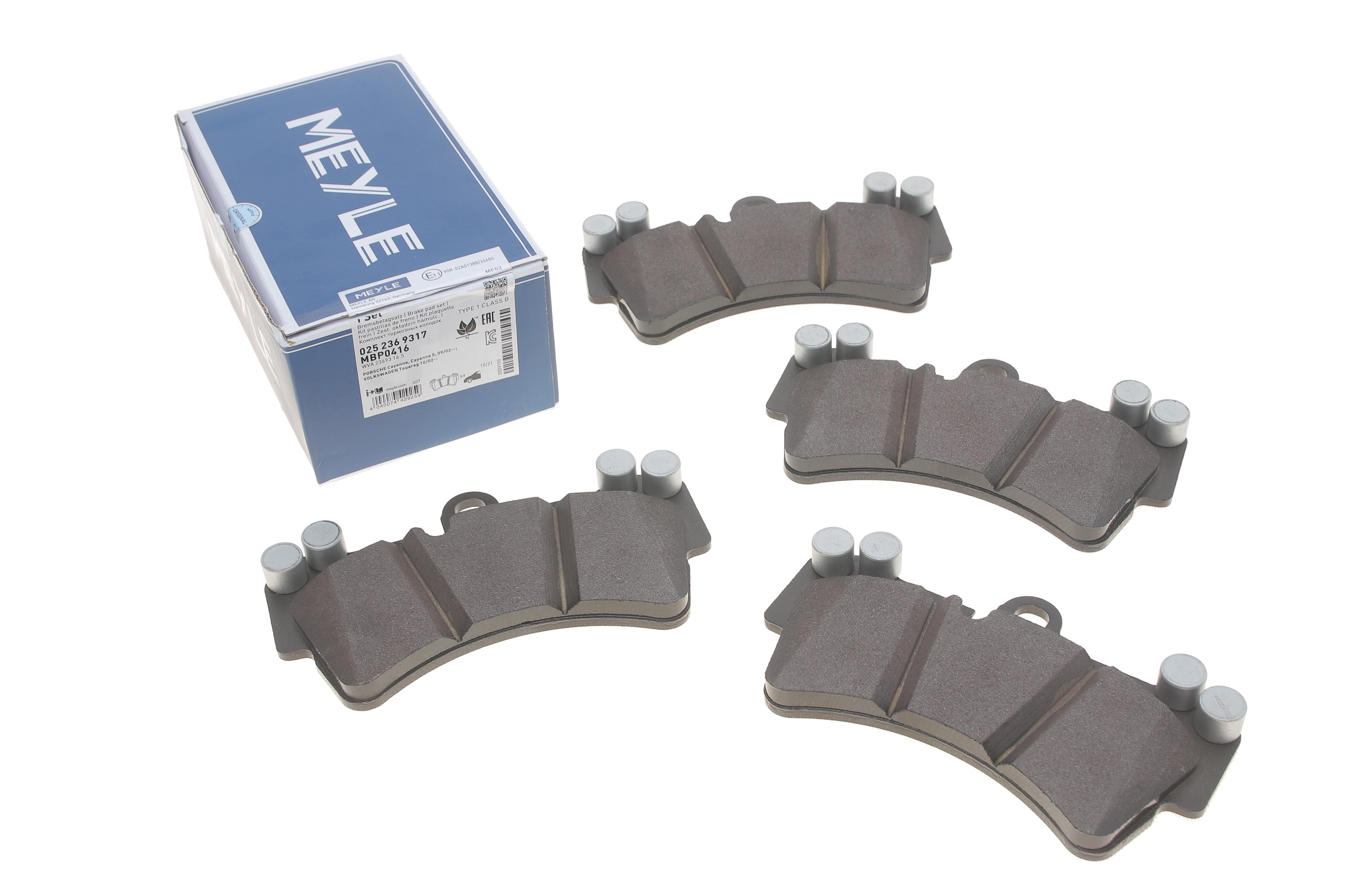 Колодки гальмівні (передні) Audi Q7/ Porsche Cayenne/VW Touareg 02-10 (Brembo) (190.2x106.5x16.5)