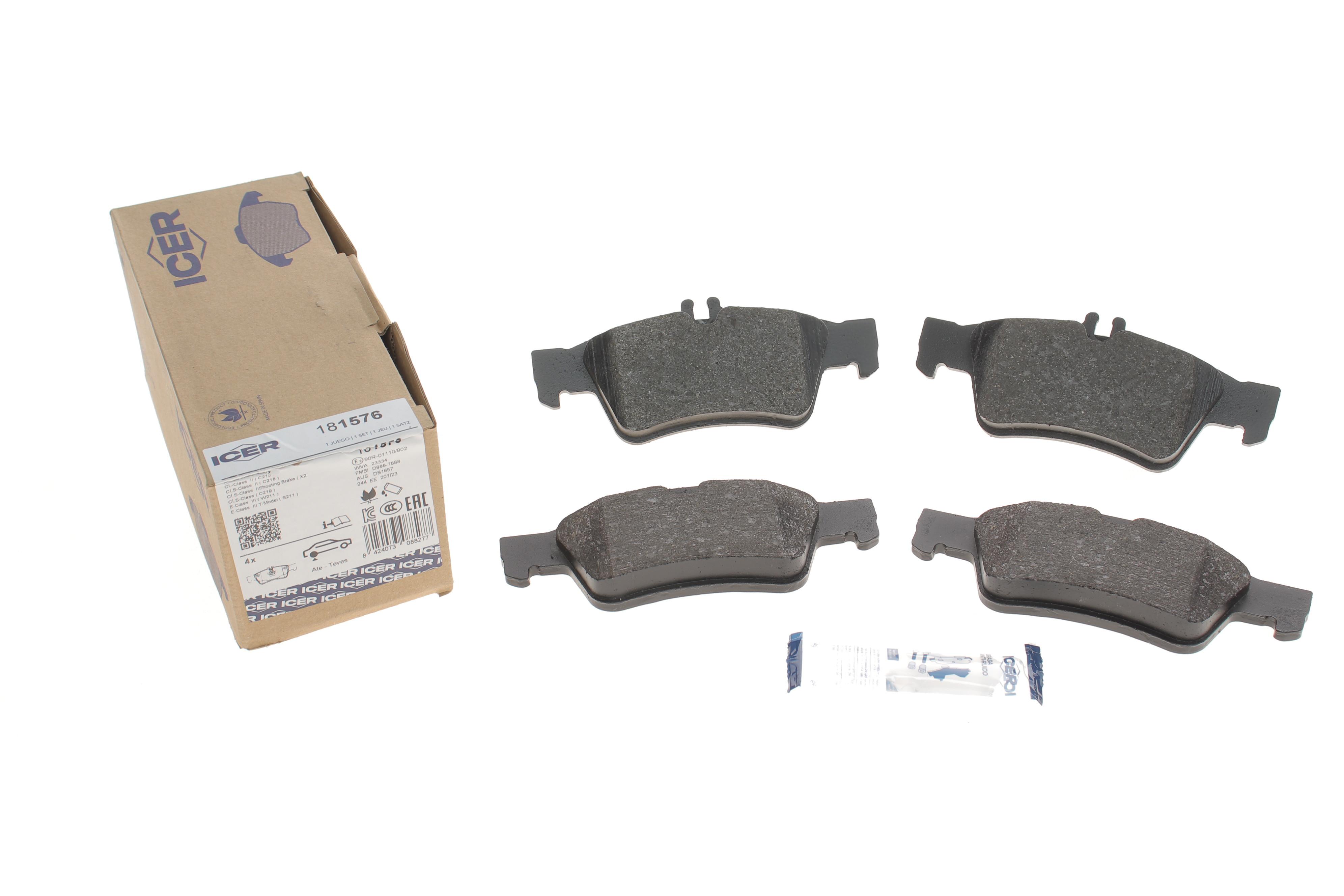 Колодки гальмівні (задні) MB E-class (W211/W212)/CLS-class (C218) 02-17/S-class (W220/W221) 98-13