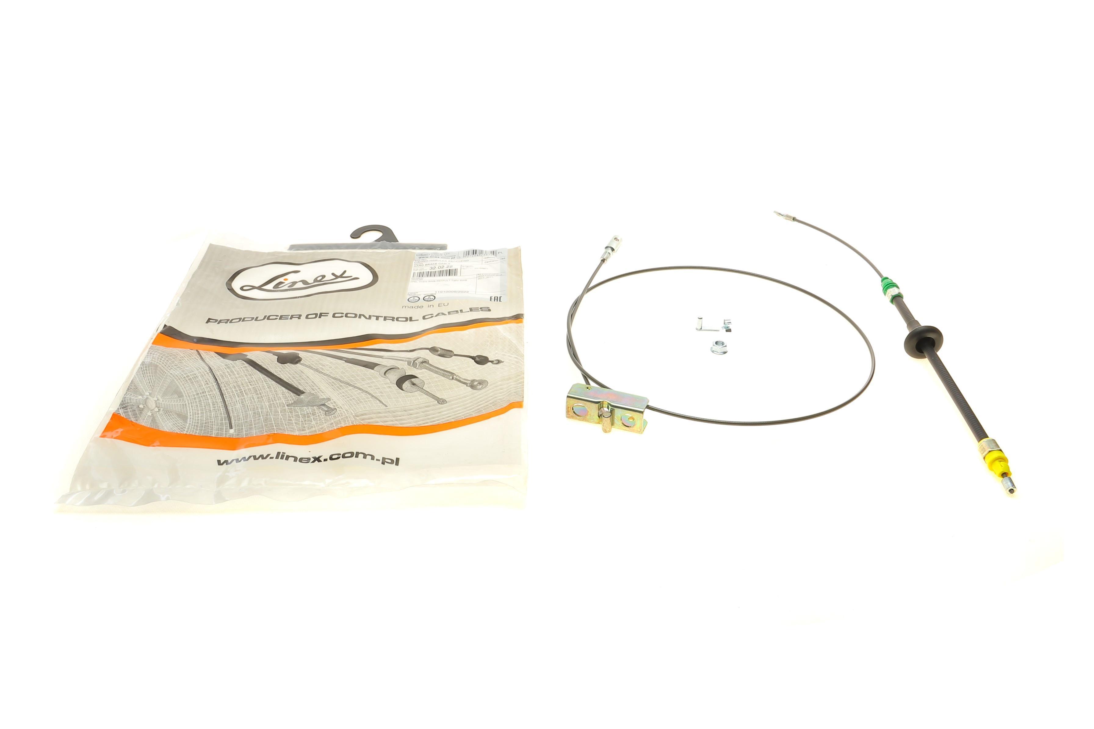 Трос ручника (передній) Renault Trafic II 01- (1245+495/260мм)