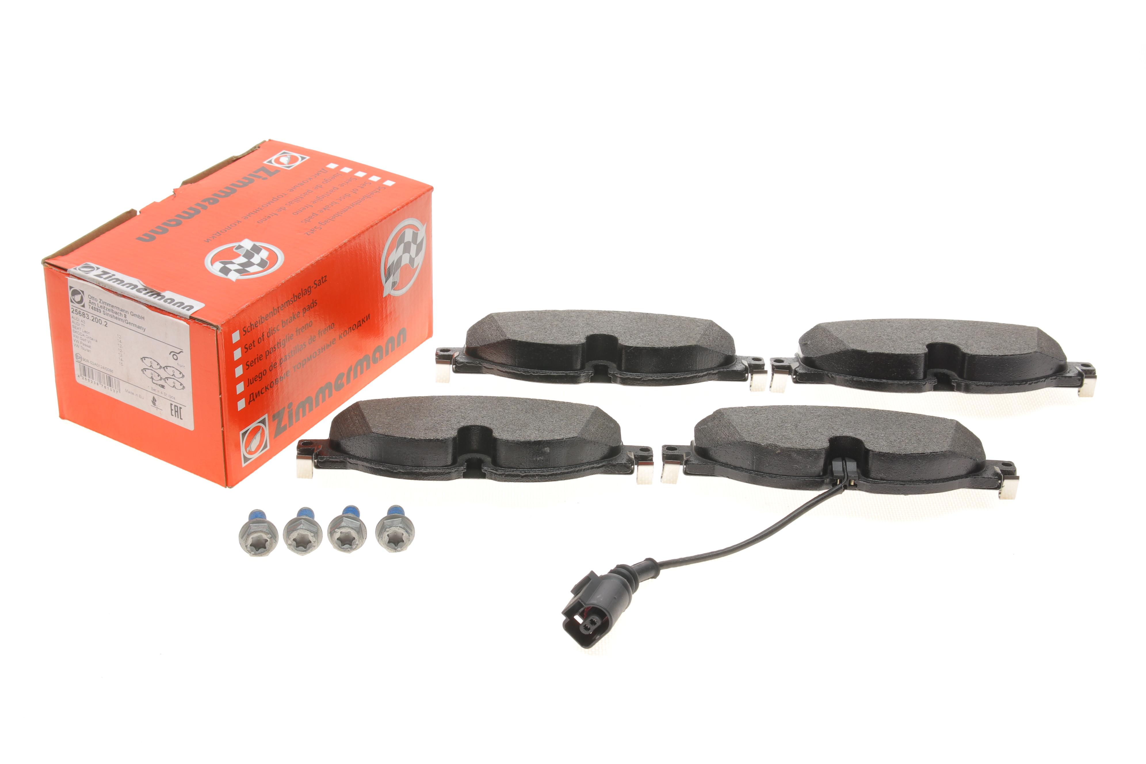 Колодки гальмівні (передні) VW Golf VII/VIII/Passat/Seat Leon 12- (TRW) (з датчиком)