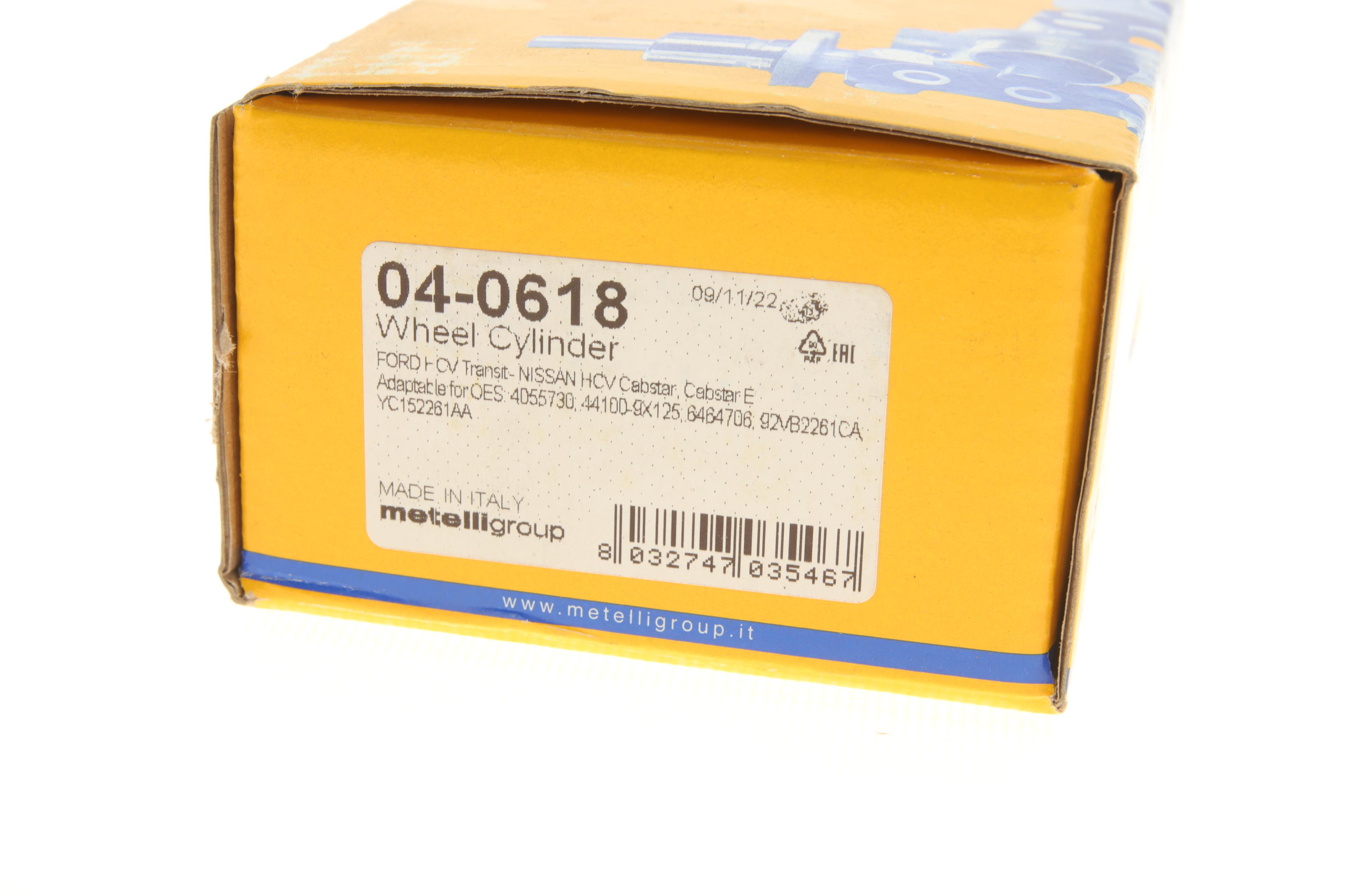 Циліндр гальмівний (задній) Ford Transit 91-14/Nissan Cabstar E 98-06/LDV Maxus 05-09