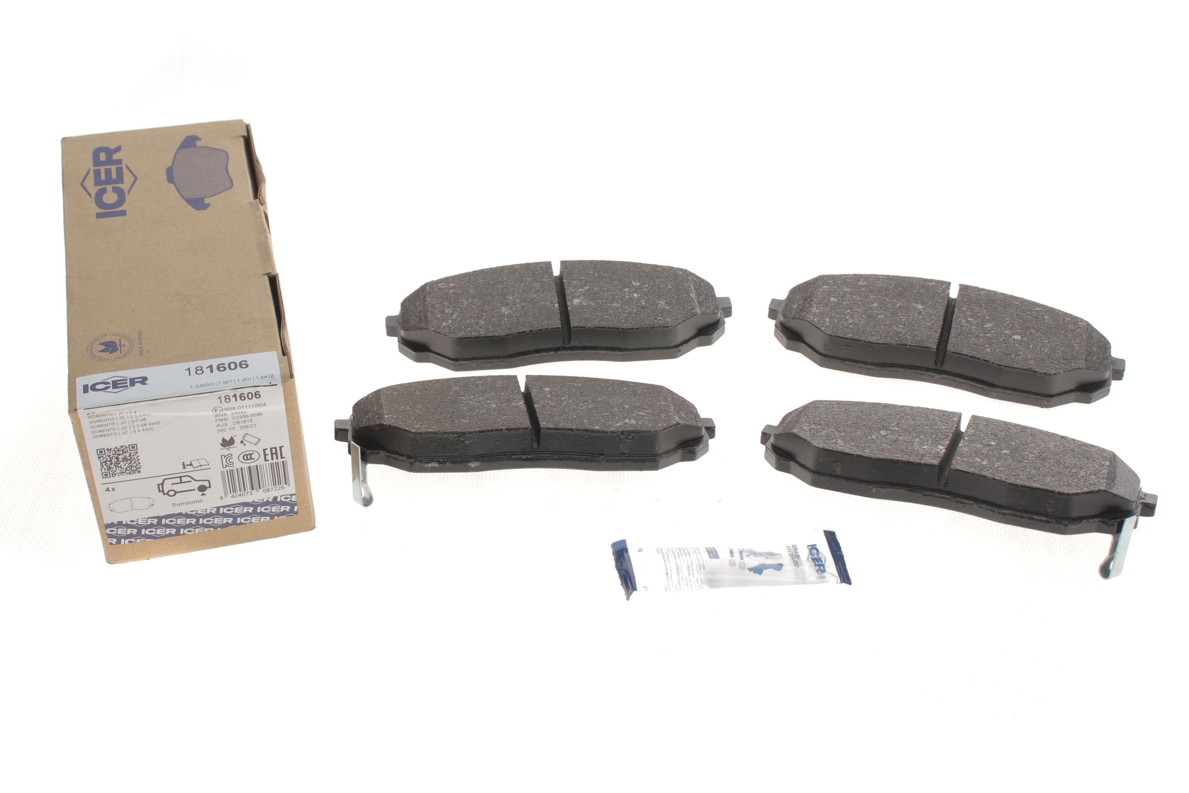 Колодки гальмівні (передні) Kia Sorento I 02-