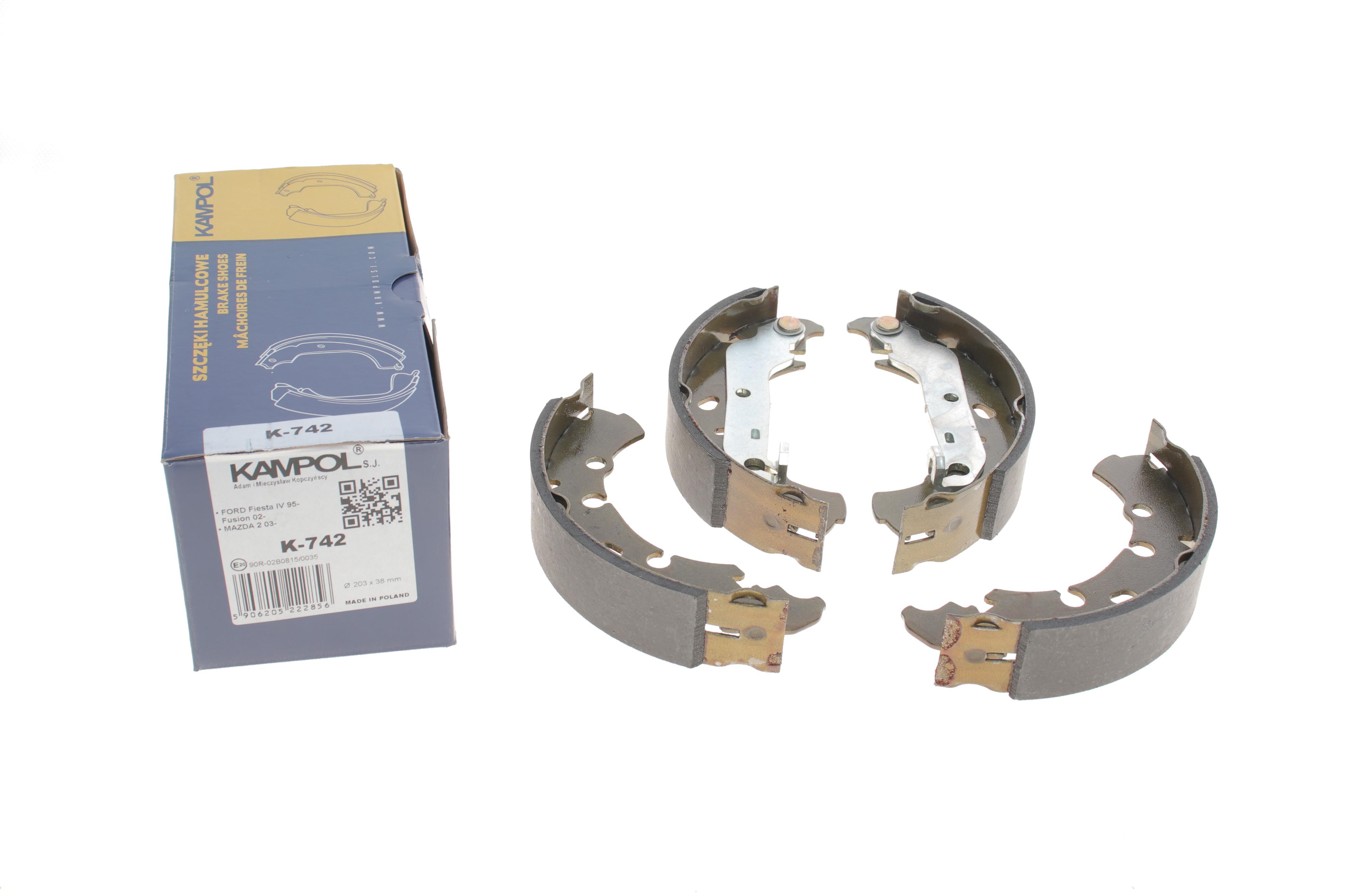 Колодки гальмівні (задні) Ford Fiesta 95-/Fusion 02- (барабанні) (203x38)