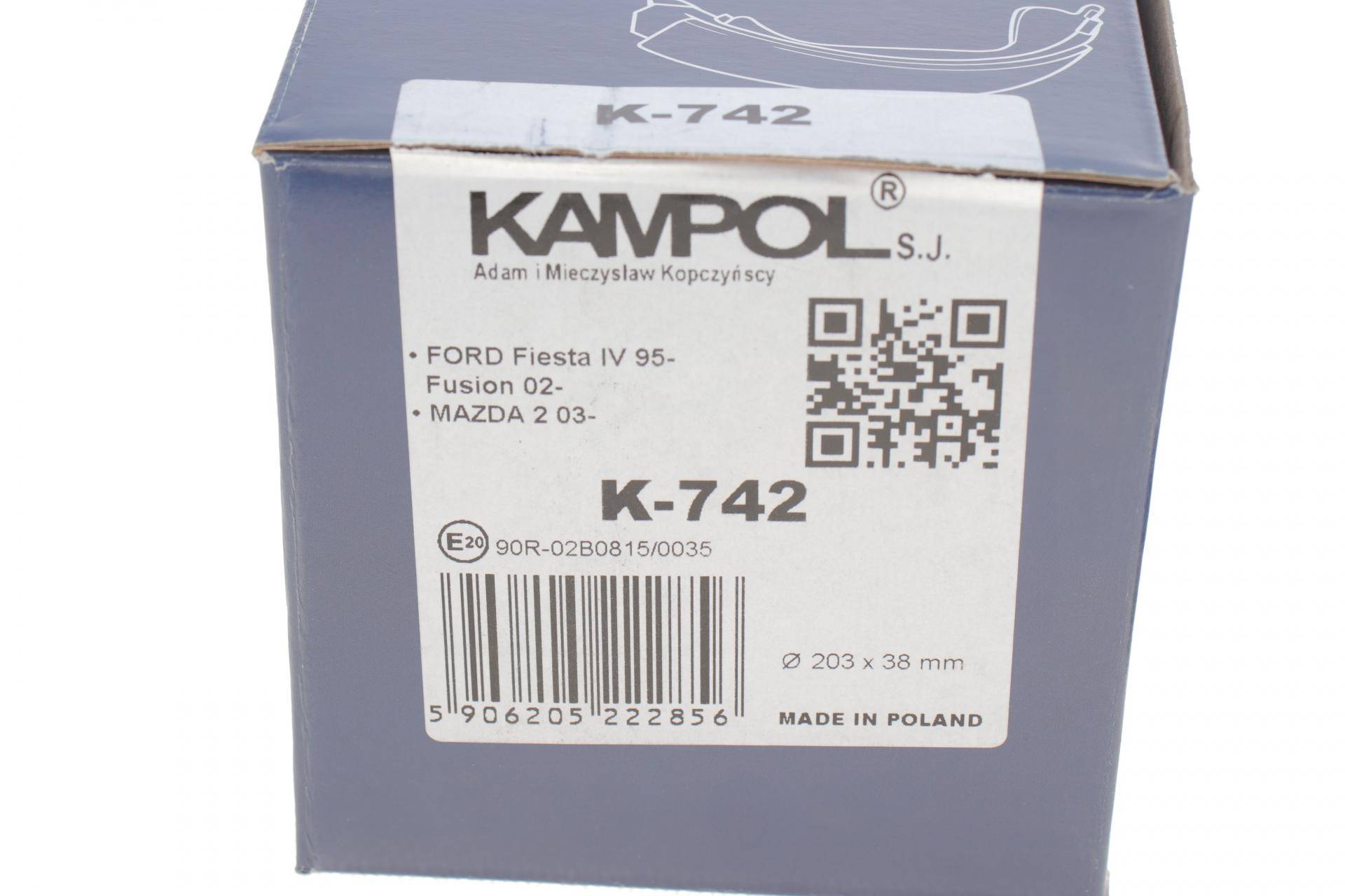 Колодки гальмівні (задні) Ford Fiesta 95-/Fusion 02- (барабанні) (203x38)