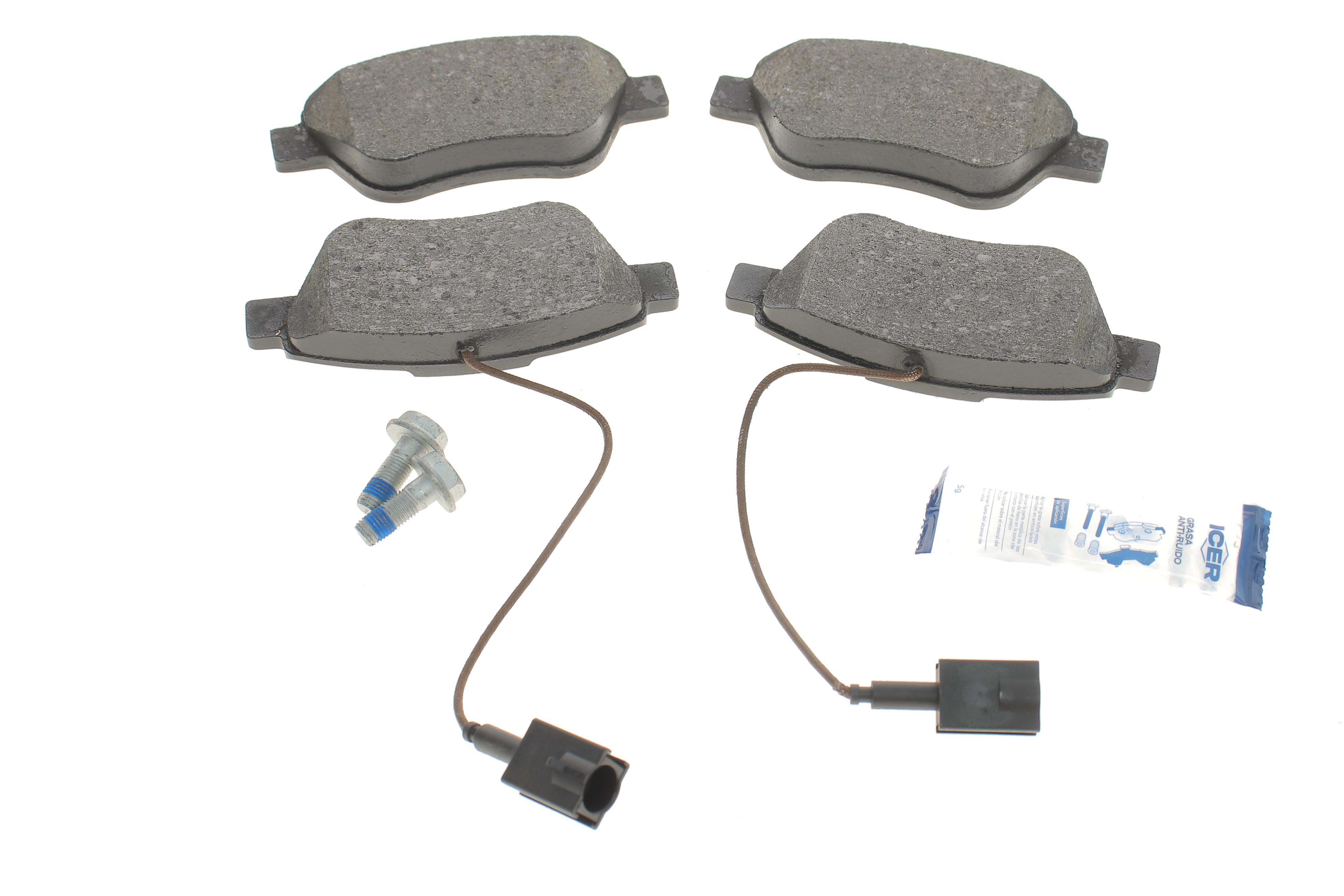 Колодки гальмівні (передні) Citroen Nemo 10-/Peugeot Bipper/Fiat 500/500C 08-/Punto 12- (+датчики)