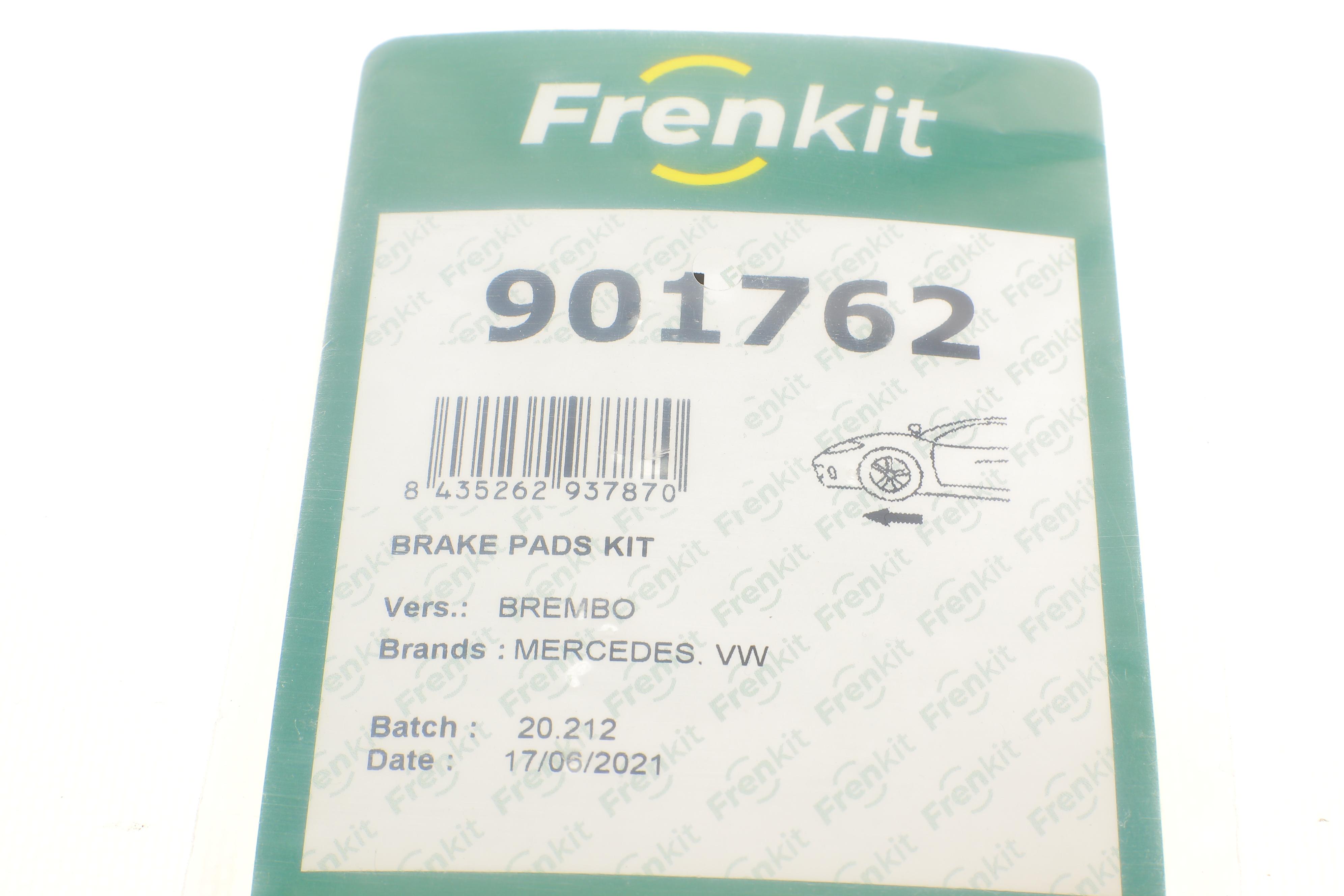 Планка супорта (переднього) прижимна (к-кт) MB Sprinter/VW Crafter 06- (Brembo)