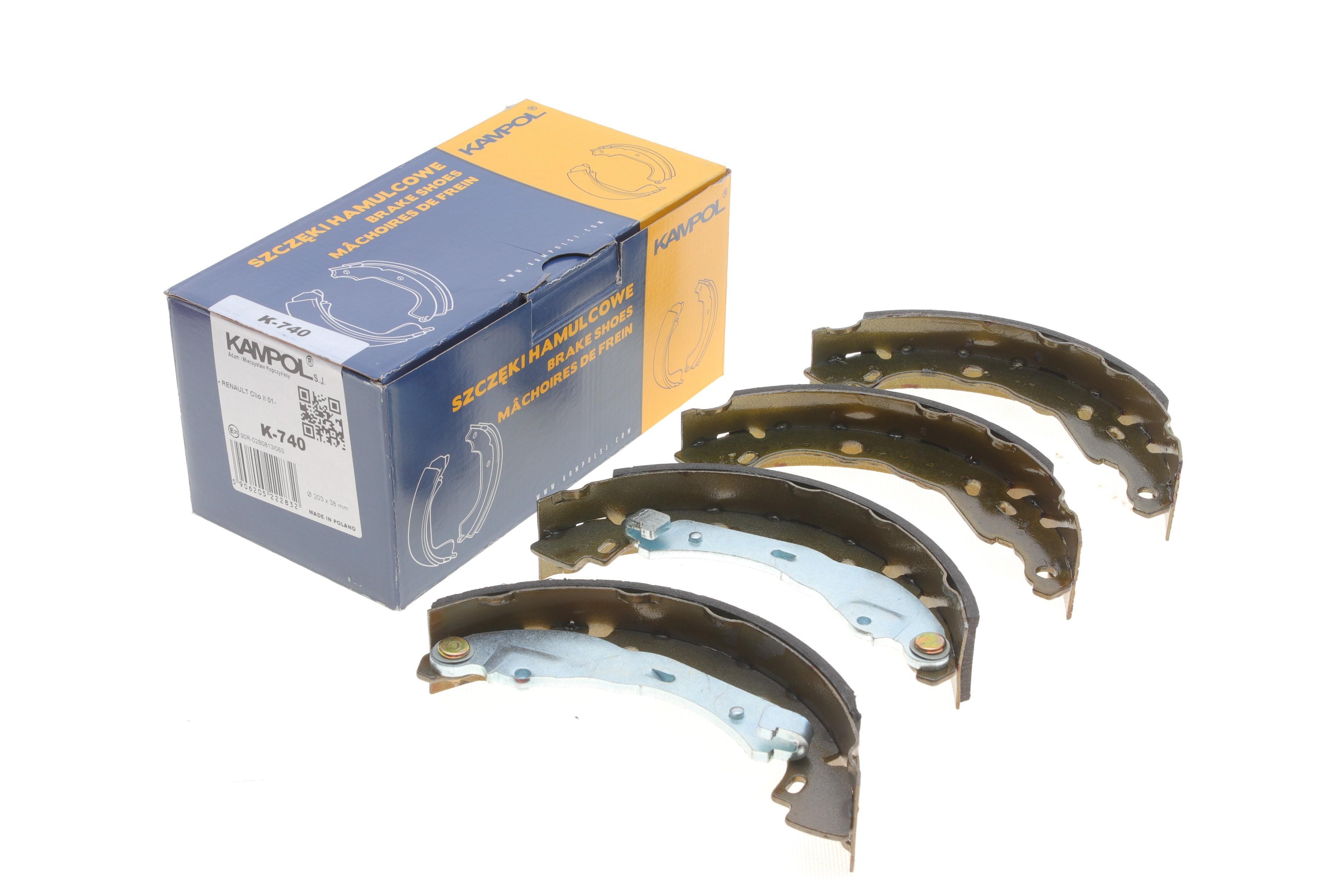 Колодки гальмівні (задні) Renault Clio II/IV/Symbol 98- (барабанні) (203x38)