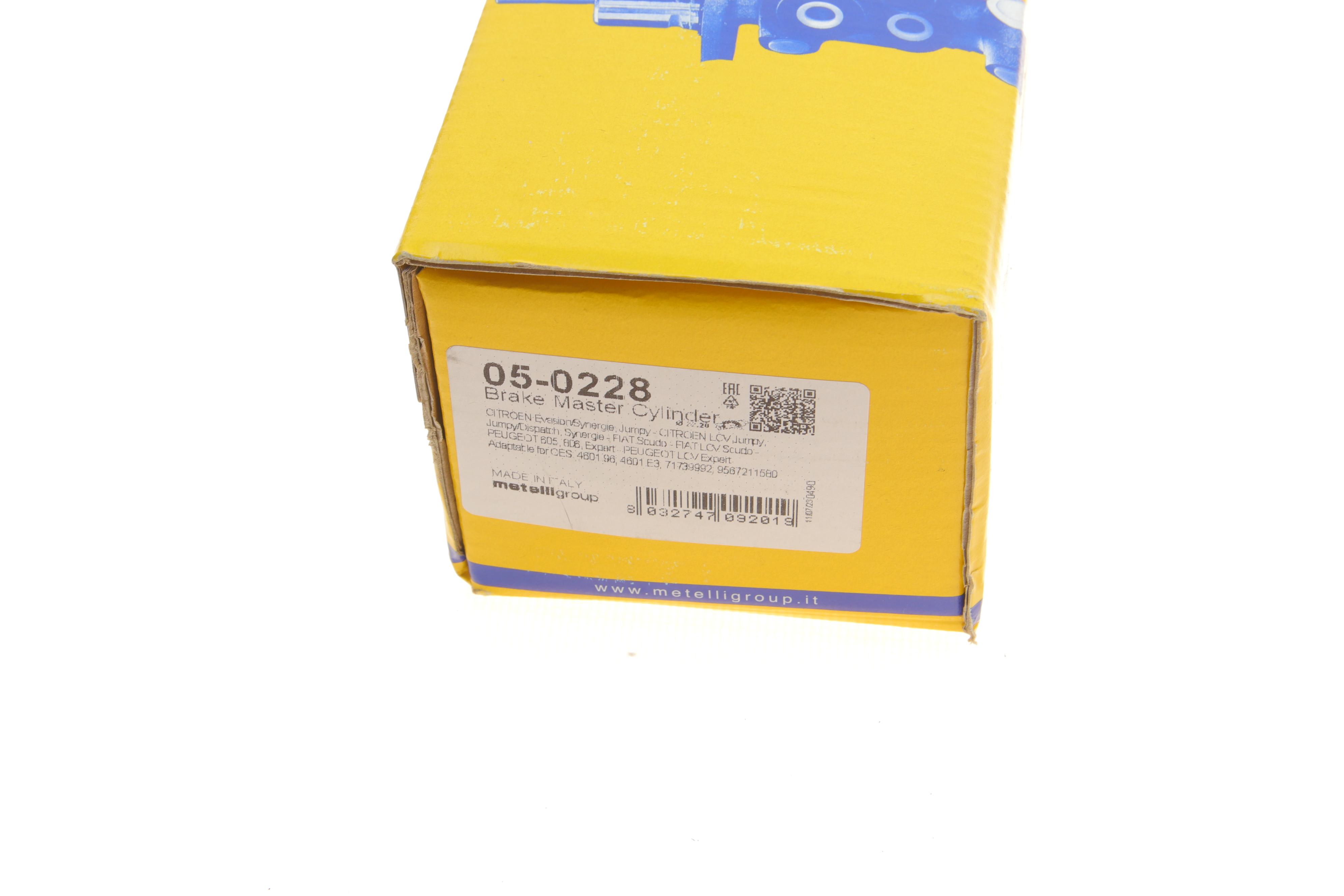 Циліндр гальмівний (головний) Citroen Jumpy/Fiat Scudo/Peugeot 806/Expert 95-06/605 89-99