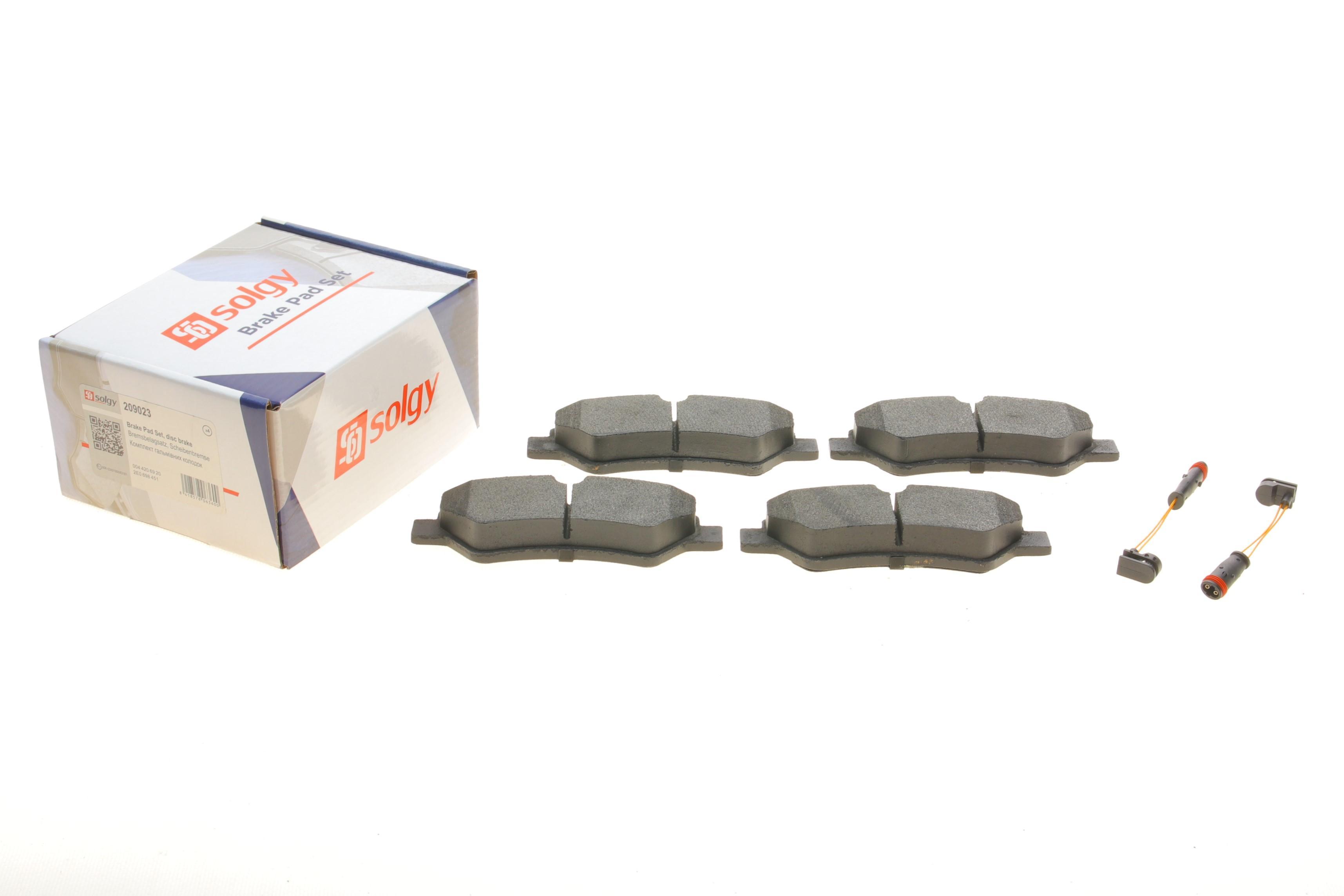 Колодки гальмівні (задні) MB Sprinter 209-319 CDI/VW Crafter 30-35 06- (з датчиком)