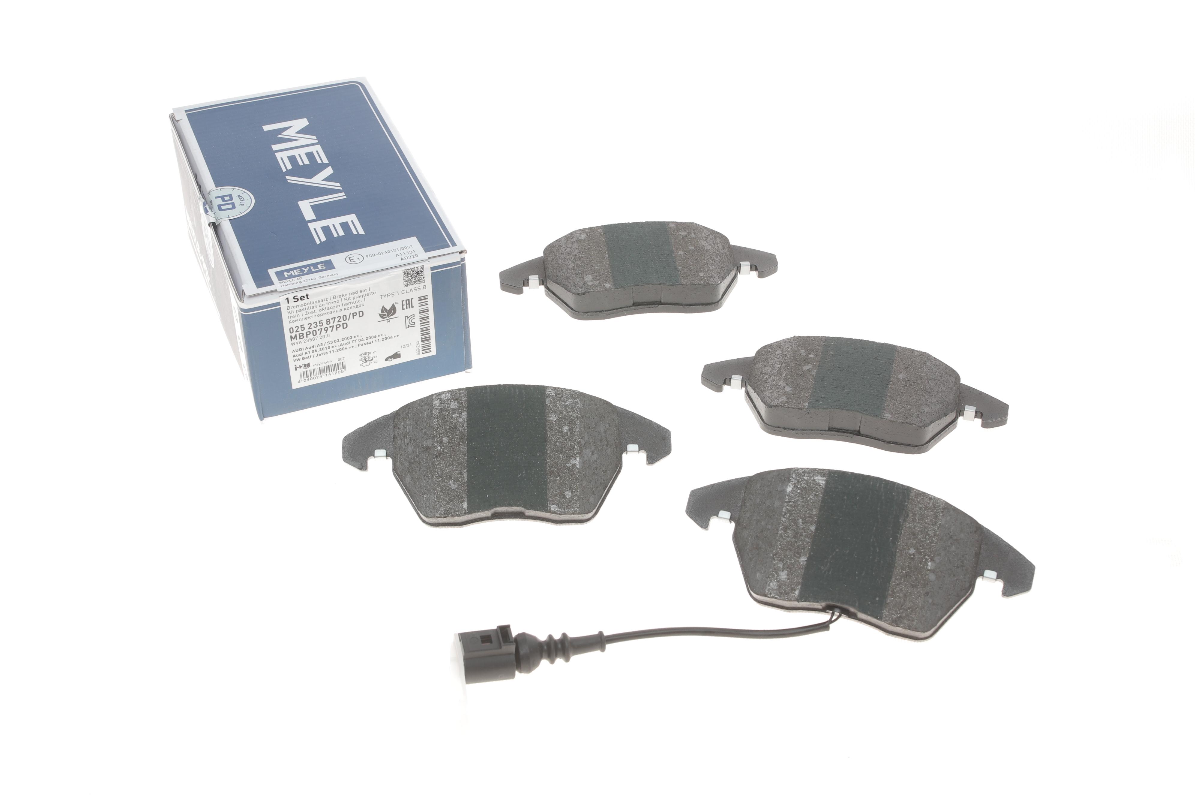 Колодки гальмівні (передні) VW Caddy III/Golf/Jetta/Passat/Skoda Fabia/Octavia/SuperB 04-