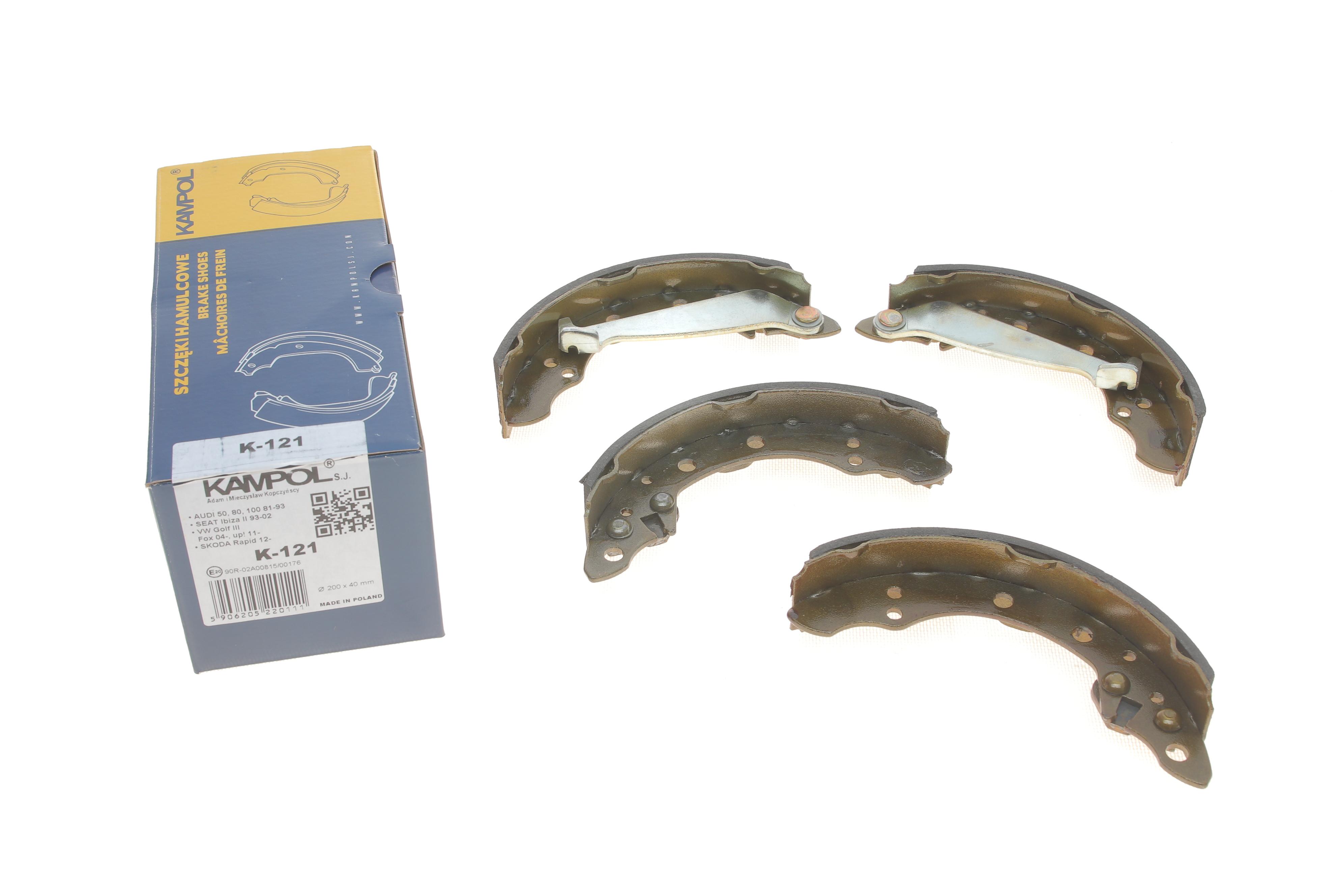 Колодки гальмівні (задні) VW Caddy II 96-00 (барабанні) (200x40)