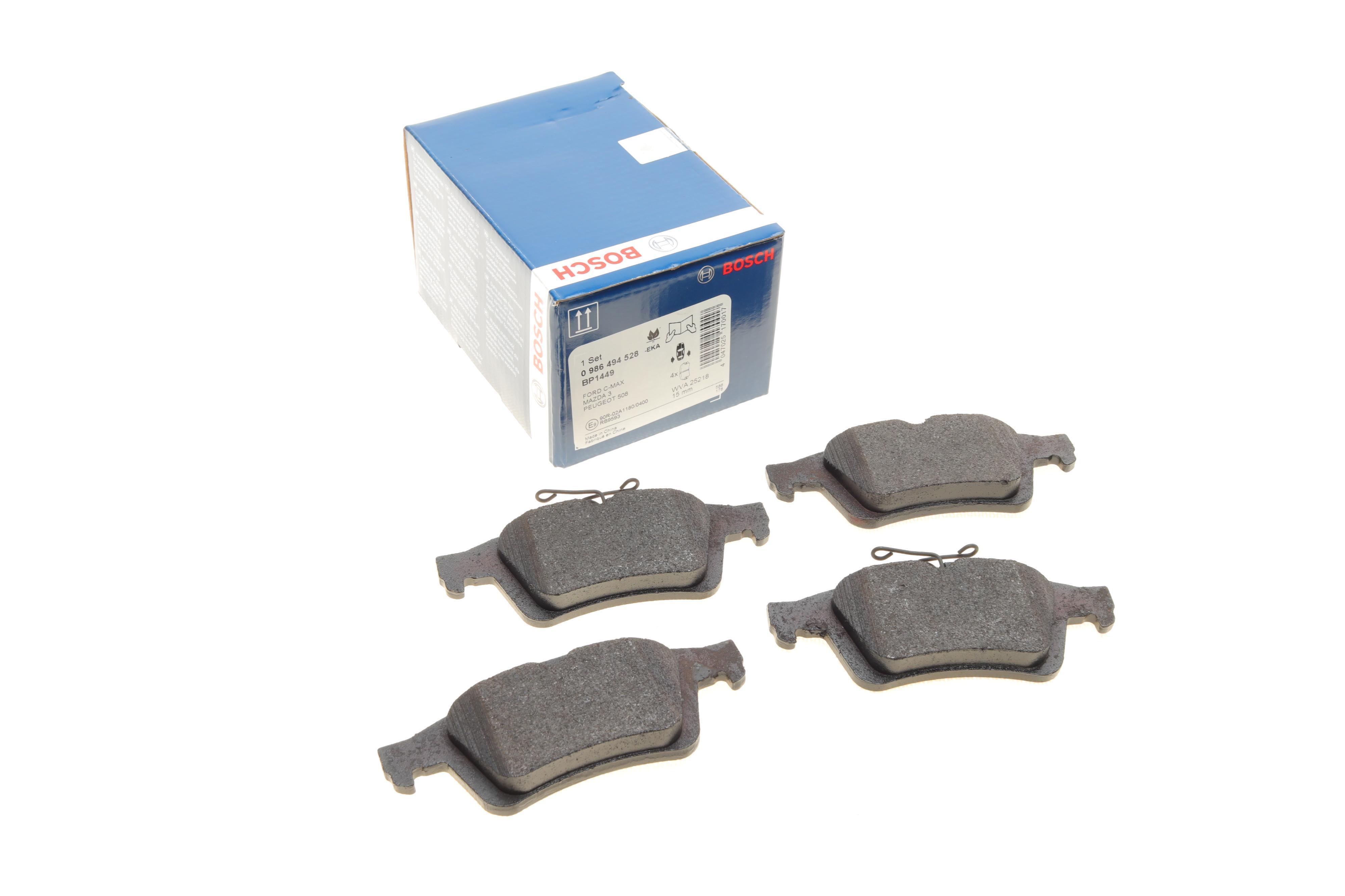 Комплект гальмівних колодок (задніх) Citroen C5/Ford C-Max 07-/Focus/Connect 04-13/Renault Laguna 07-15/Volvo