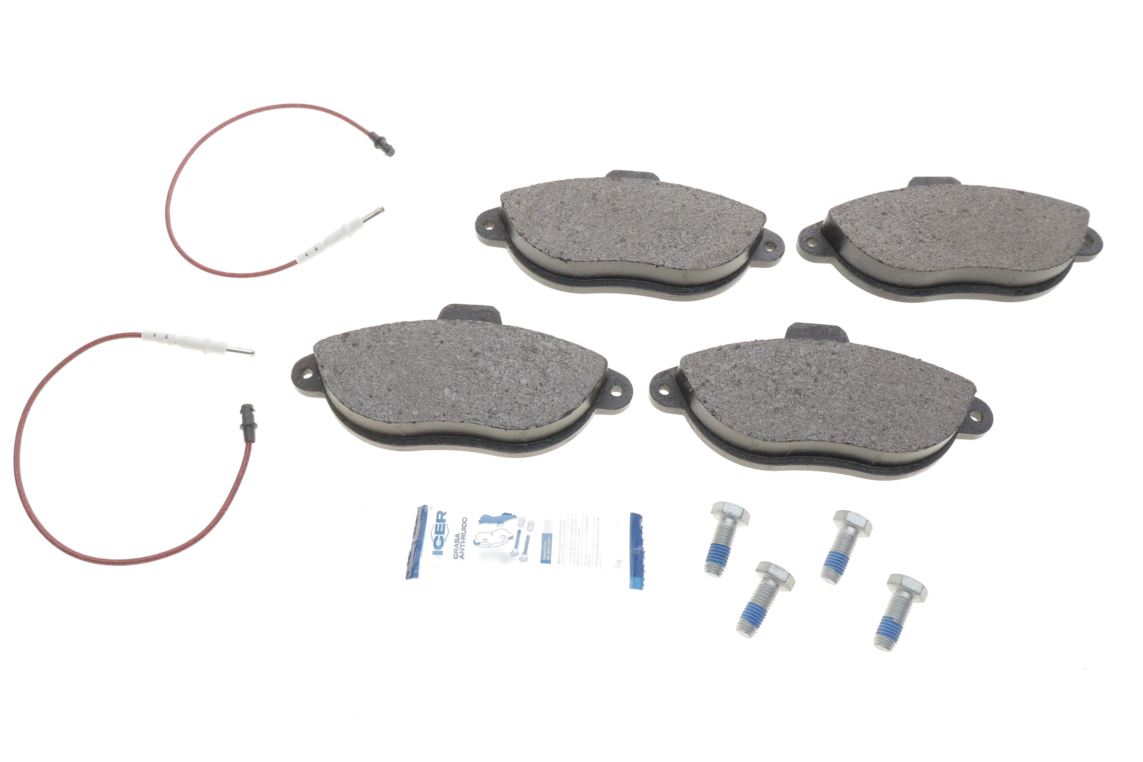 Колодки гальмівні (передні) Citroen Jumpy/Fiat Scudo/Ulysse/Peugeot Expert/806 95-06 (+датчики)