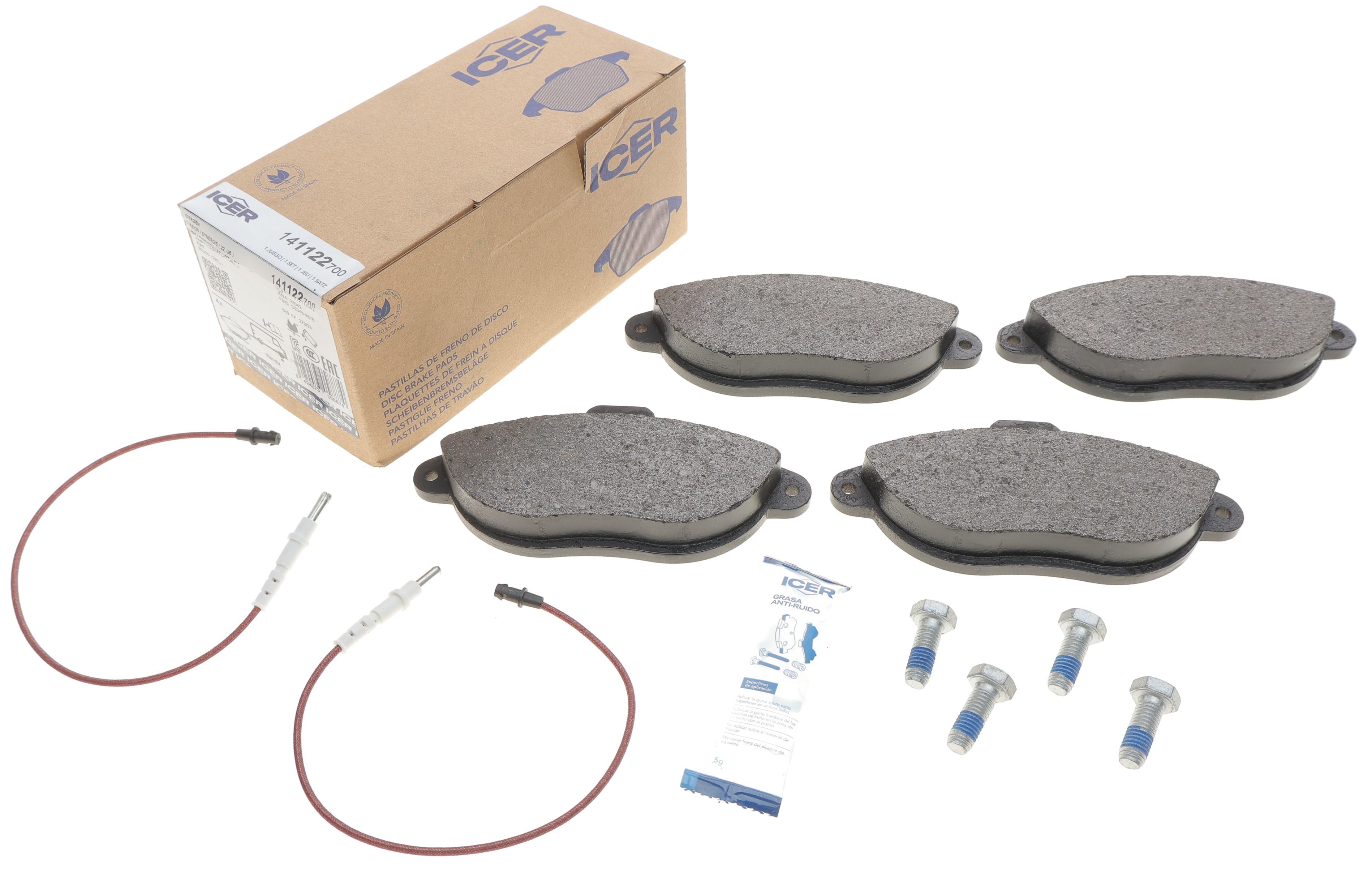 Колодки гальмівні (передні) Citroen Jumpy/Fiat Scudo/Ulysse/Peugeot Expert/806 95-06 (+датчики)