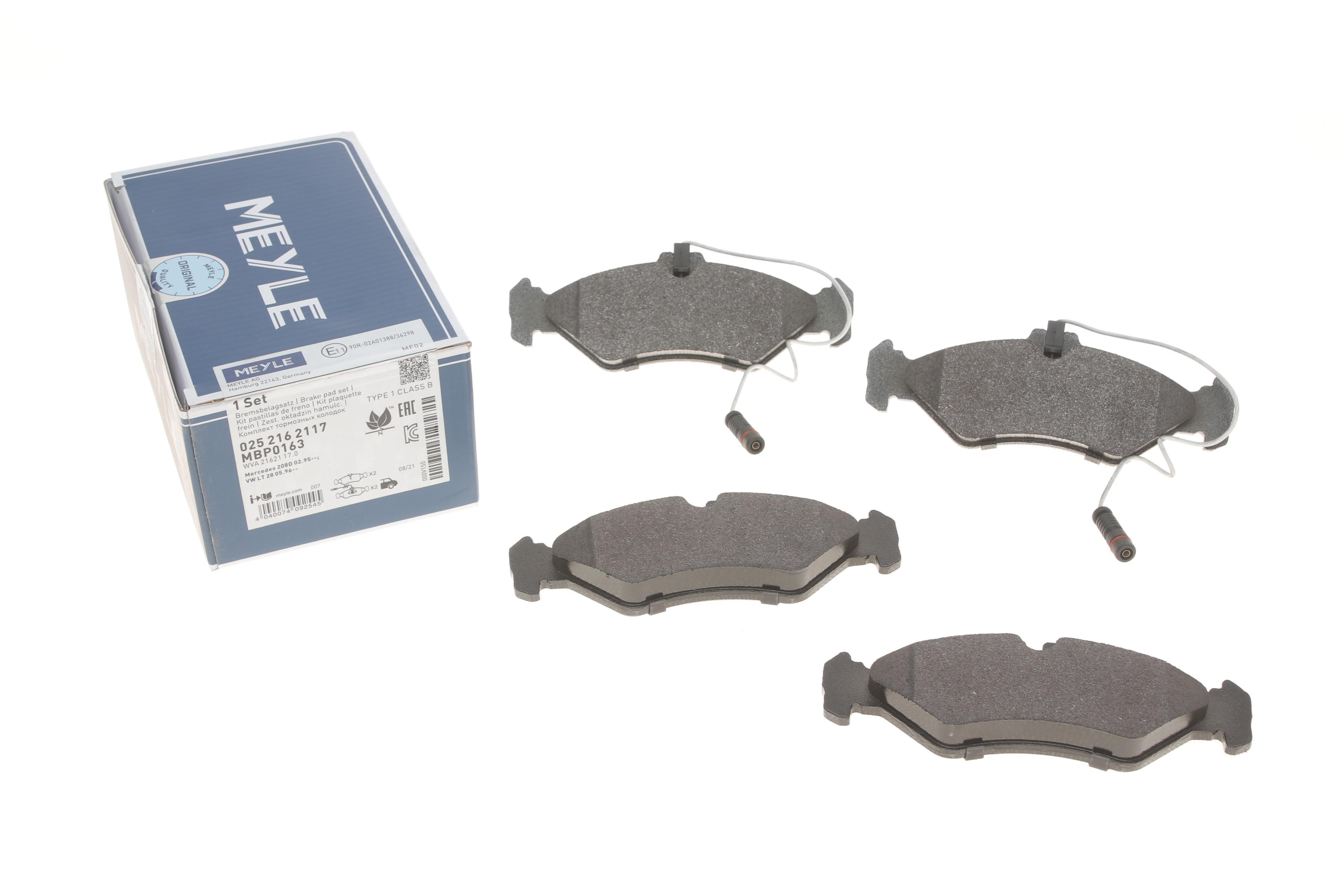 Колодки гальмівні (задні) MB Sprinter 208-316 96- (мала)