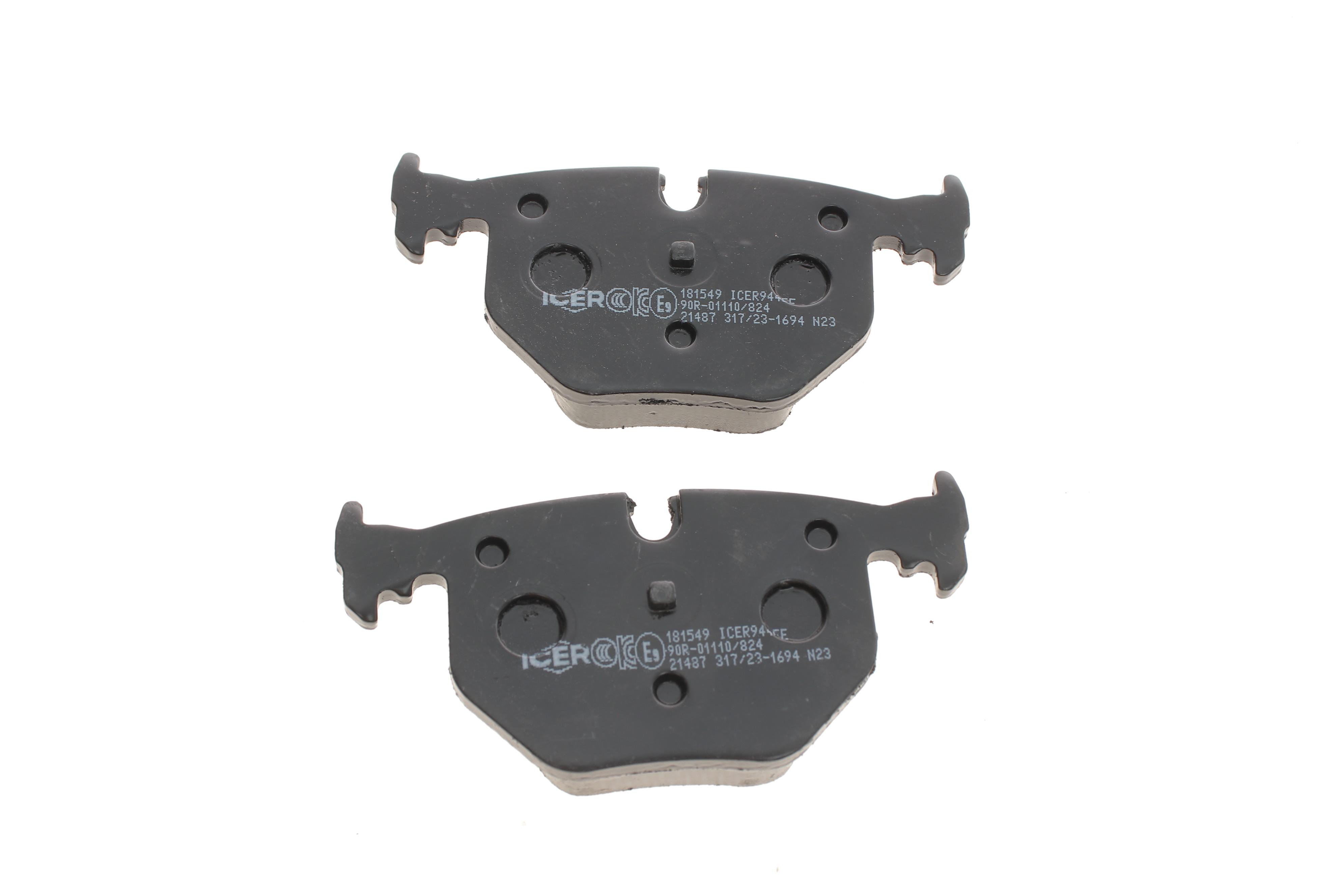 Колодки гальмівні (задні) BMW 3 (E46)/5 (E39)/X5 (E53) 98-06/7 (E38) 94-01/X3 (E83) 03-11/Z4/Z8