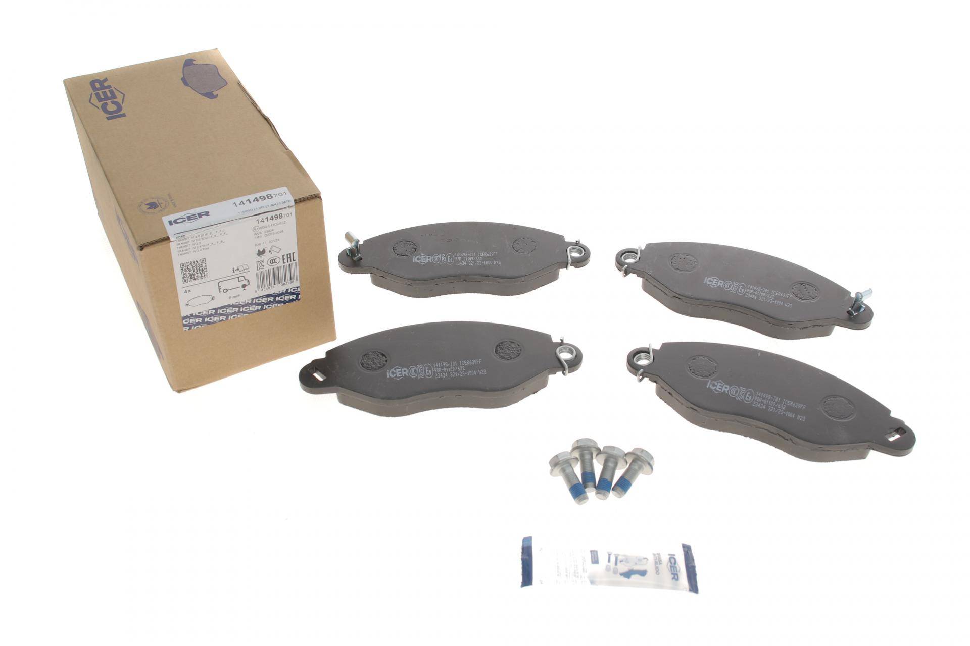 Колодки гальмівні (передні) Ford Transit 00-06 (FWD)