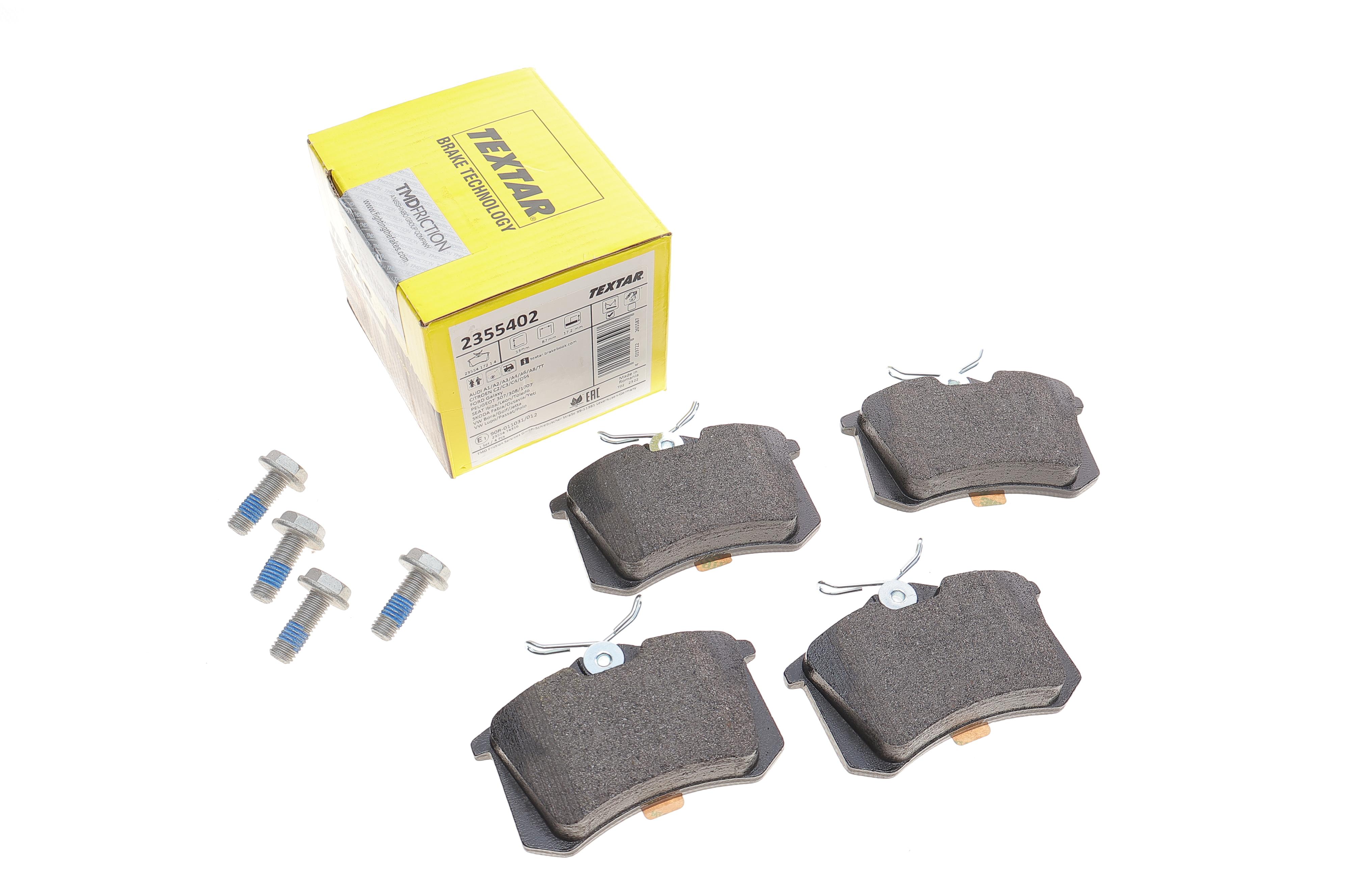 Колодки гальмівні (задні) VW Caddy III 04-/Peugeot 308 07-/Citroen C4 04- (Lucas) (87x53x17.2)