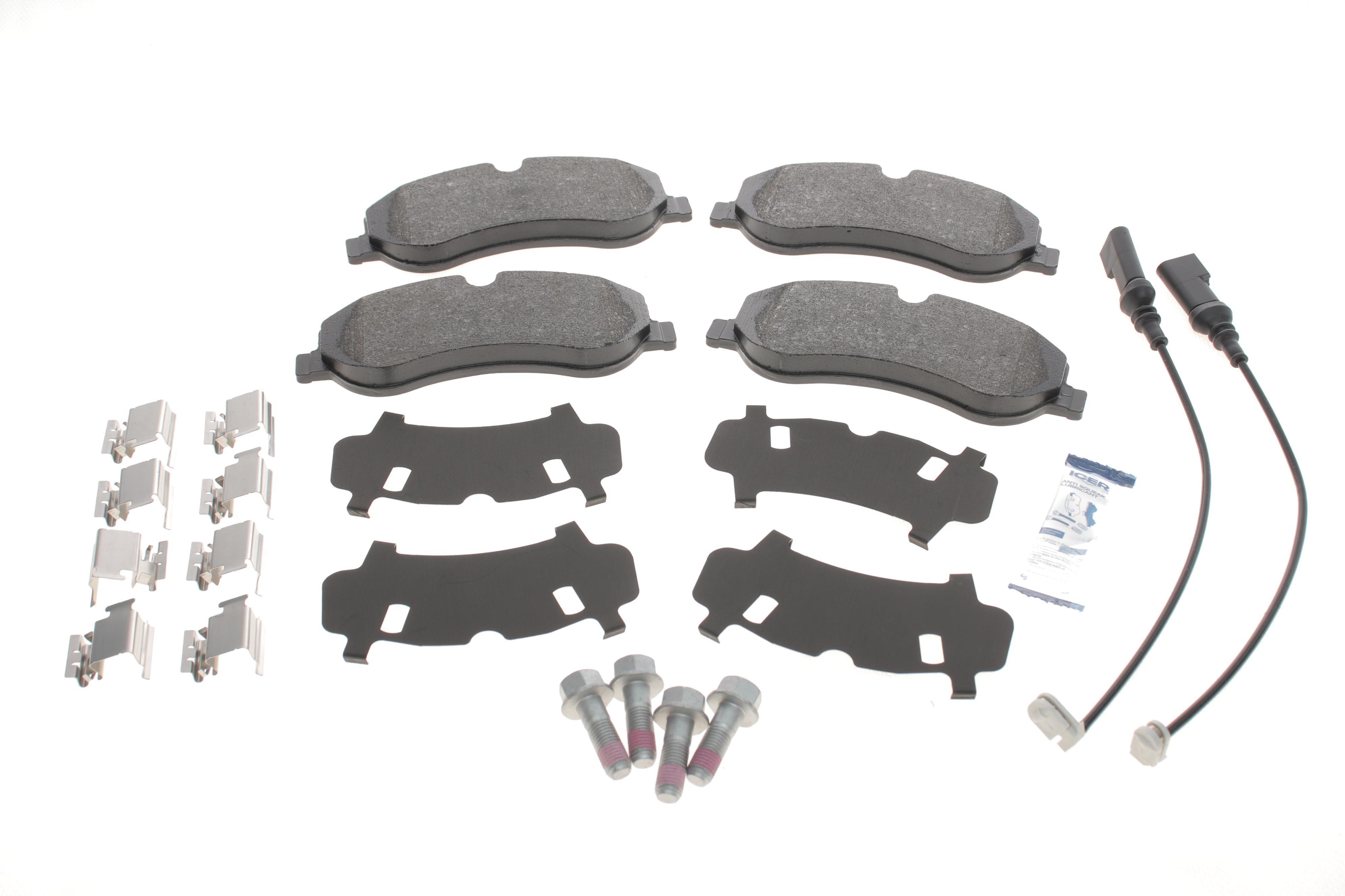 Колодки гальмівні (передні) Ford Transit Custom/Tourneo Custom V362 12-/Transit V363 13- (+датчики)