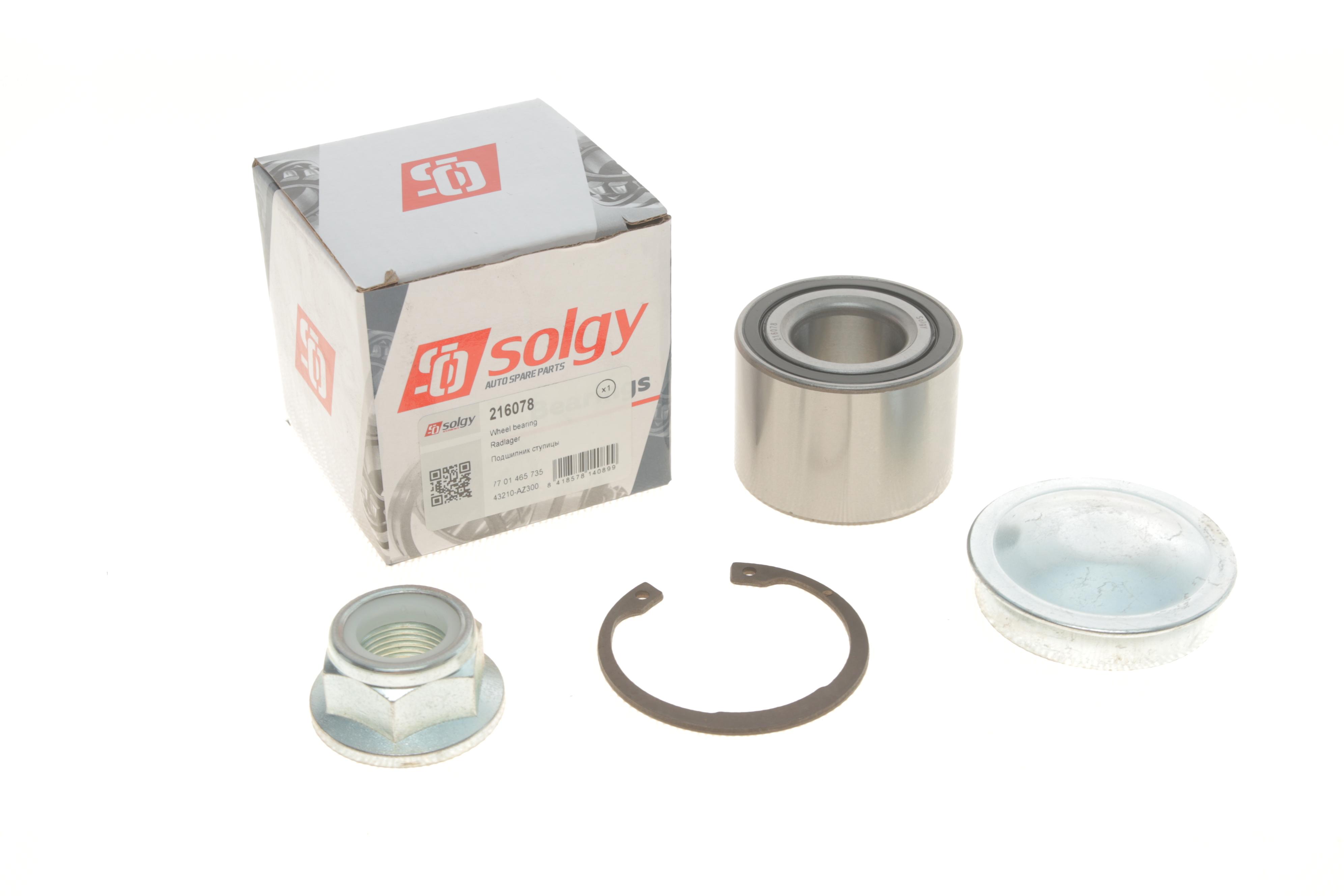 Підшипник маточини (задньої) Renault Megane/Clio 01- (25x52x37) (к-кт)