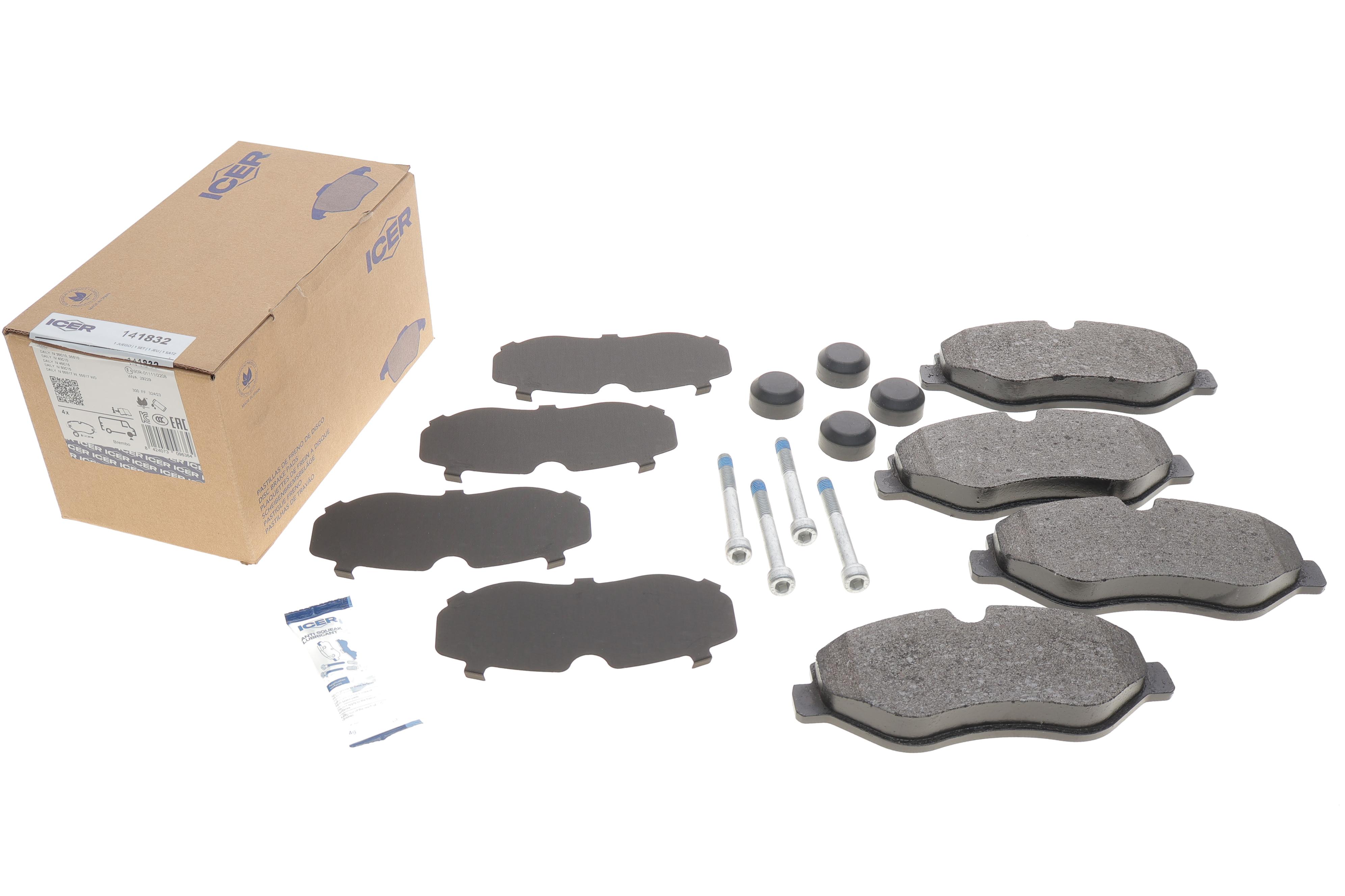 Колодки гальмівні (передні) Iveco Daily III/IV/V/VI 99-/Line 14-/City's 14-16