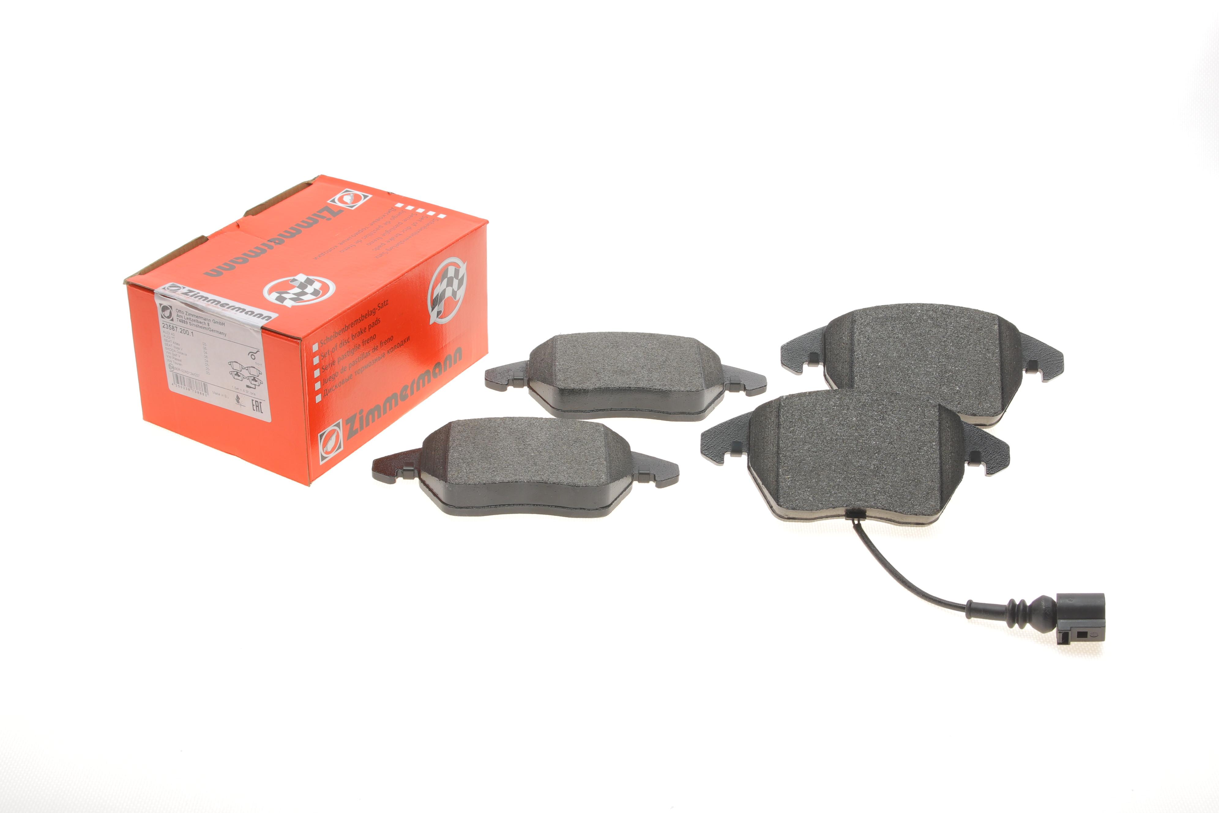 Колодки гальмівні (передні) VW Caddy 03-15 (з датчиком) (Ate - Teves)