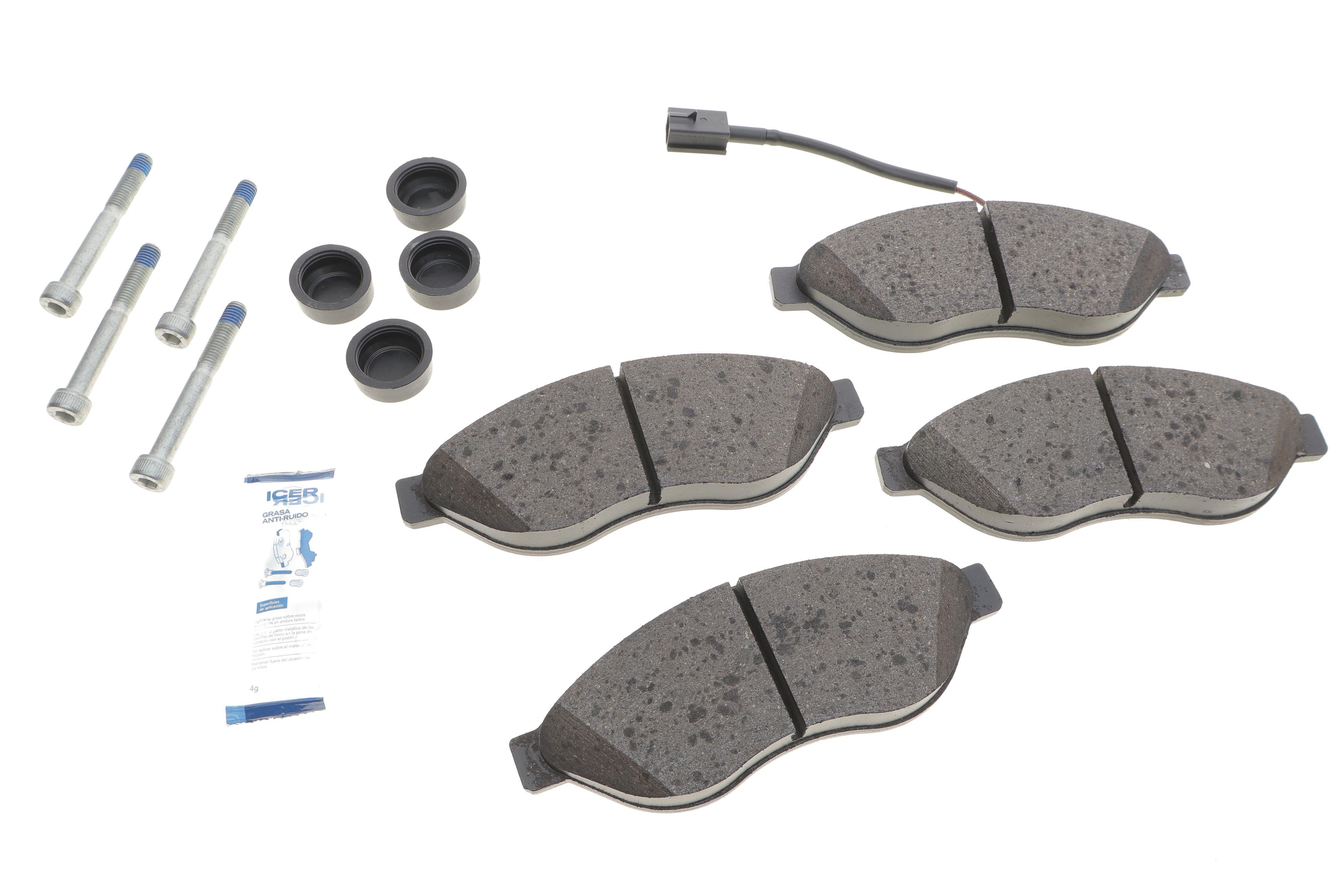 Колодки гальмівні (передні) Citroen Jumper/Fiat Ducato/Peugeot Boxer 06- (+датчик)