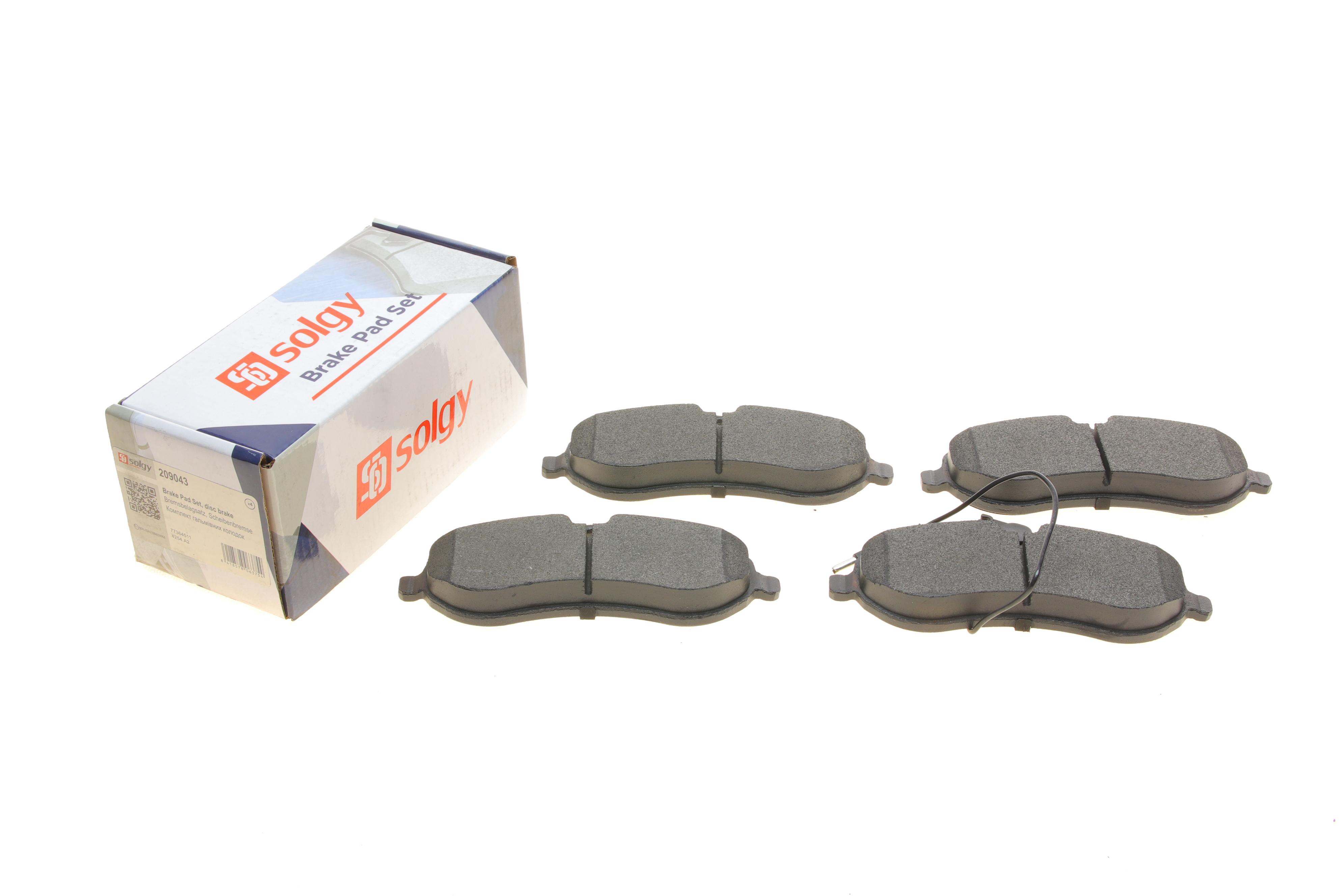 Колодки гальмівні (передні) Fiat Scudo 07- (з датчиком)