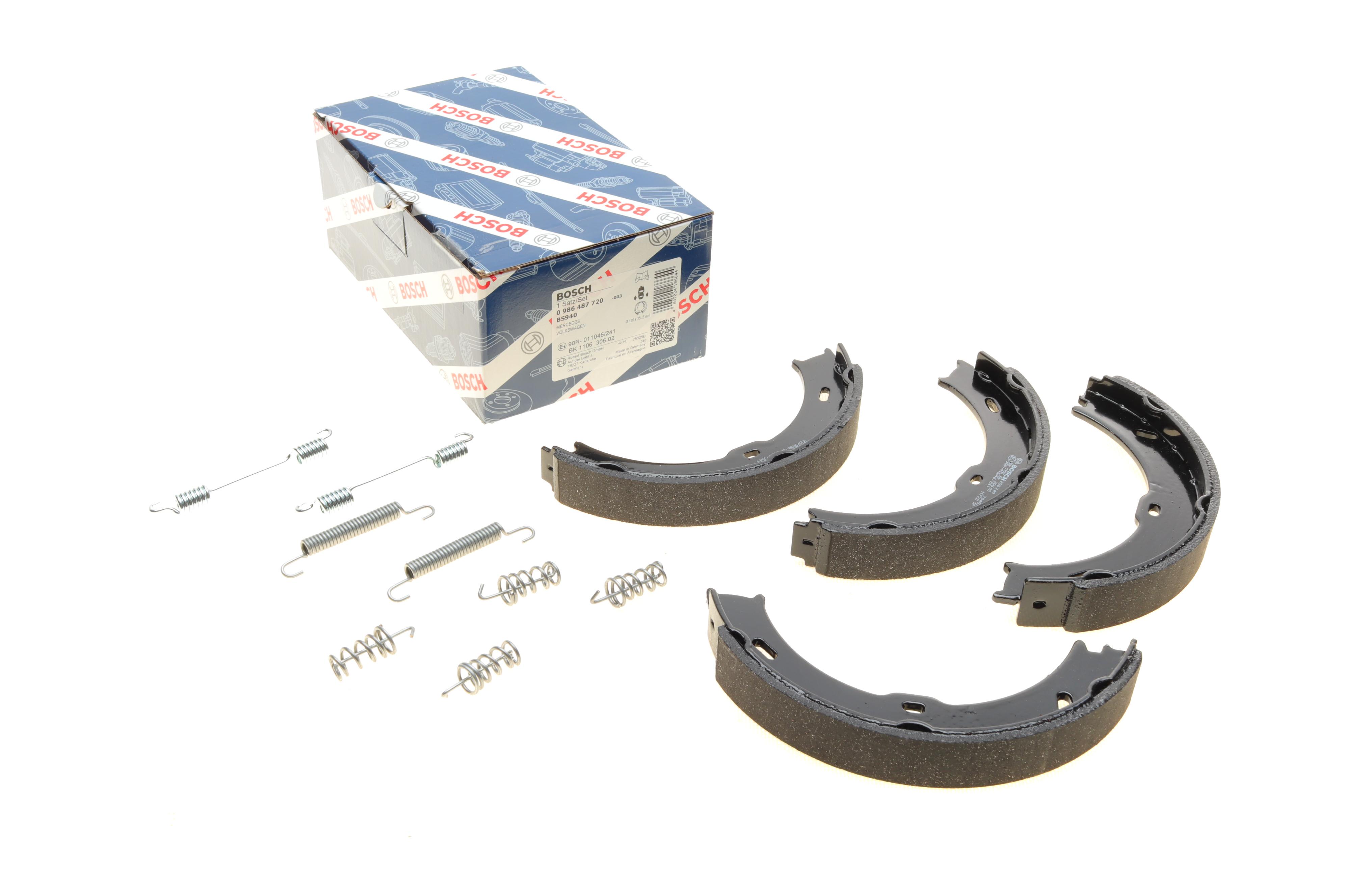 Колодки ручника MB Sprinter/VW Crafter 06- (180x25) (з пружинками)