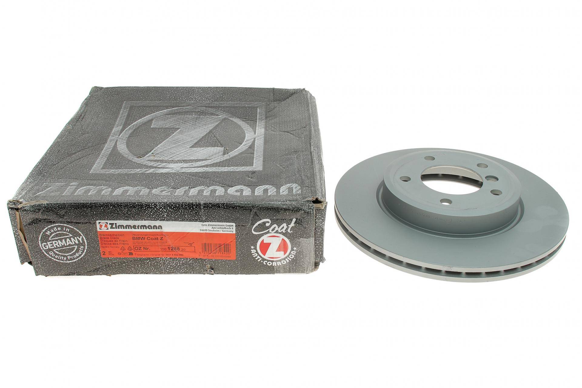 Диск гальмівний (передній) BMW 3 (E46) (300x22) (з покриттям) (вент.)