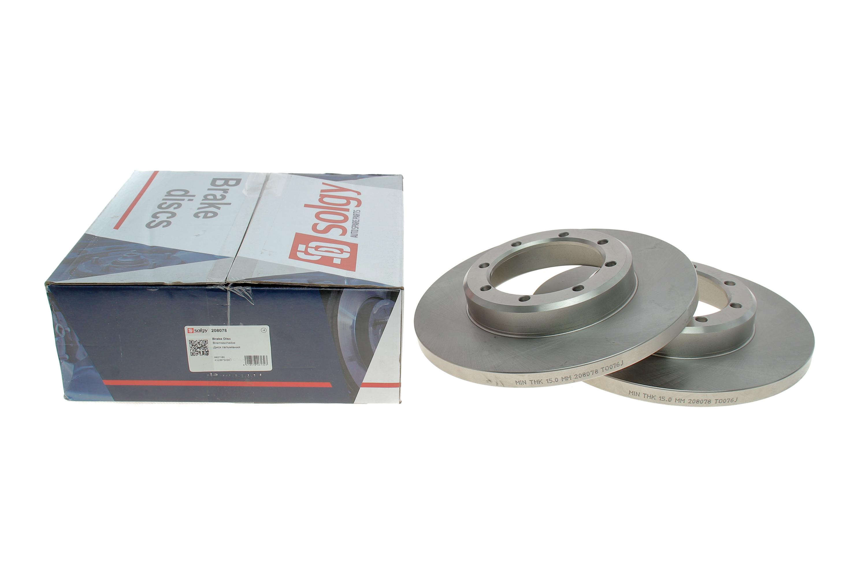 Диск гальмівний (задній) Renault Master 2.3dCi 10- (302x18) (спарка)