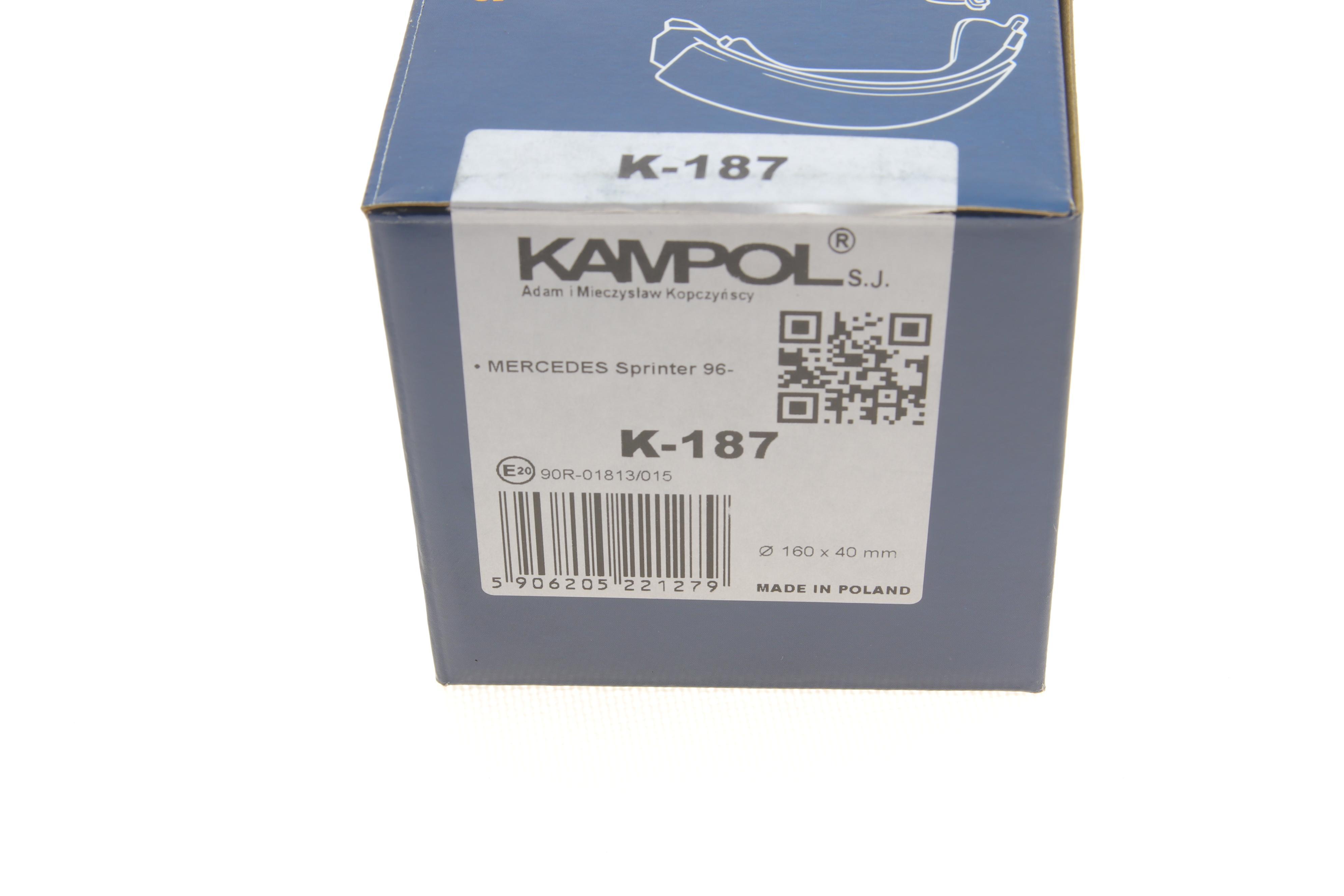 Колодки ручника MB Sprinter 208-316 96- (160x40)