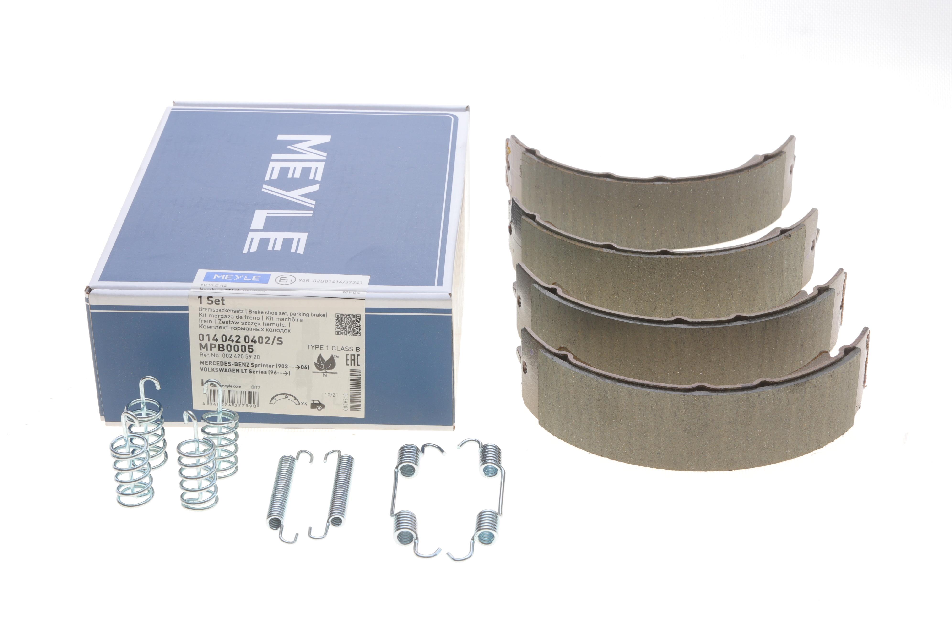 Колодки ручника MB Sprinter (904)/VW LT II 96-06 (170x40) (з пружинками)