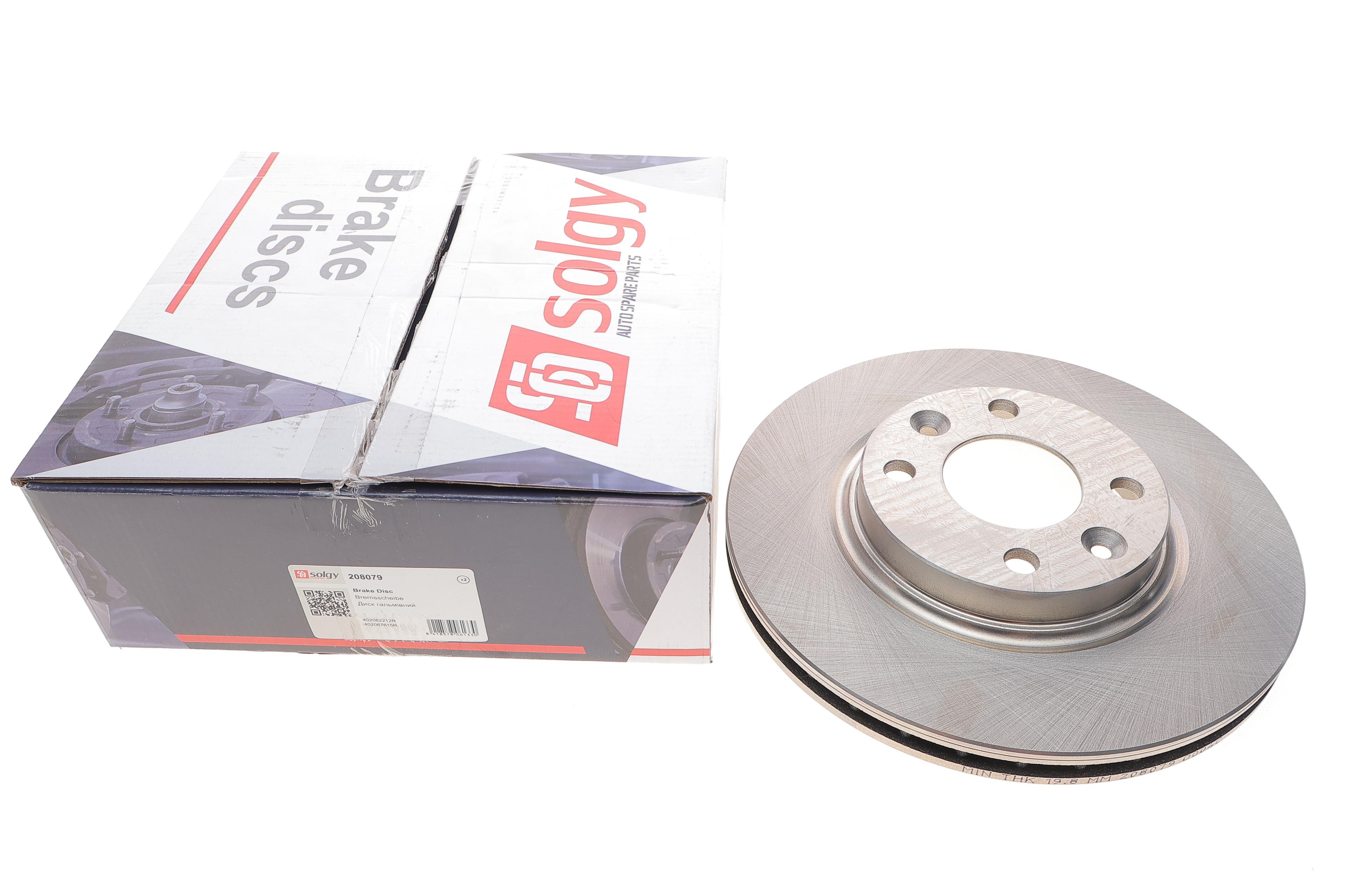 Диск гальмівний (передній) Renault Logan/Sandero 12- (258x22) PRO