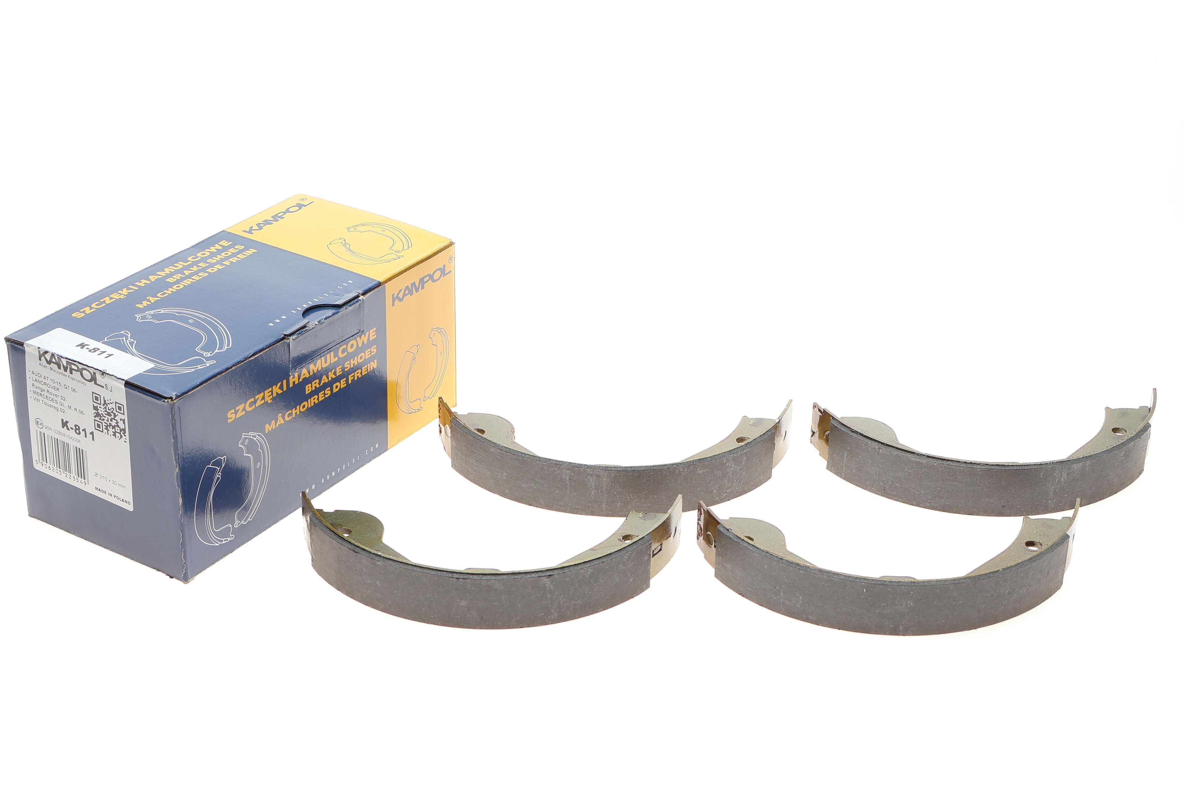 Колодки ручника VW Touareg/Land Rover Range Rover 02- (210x30)