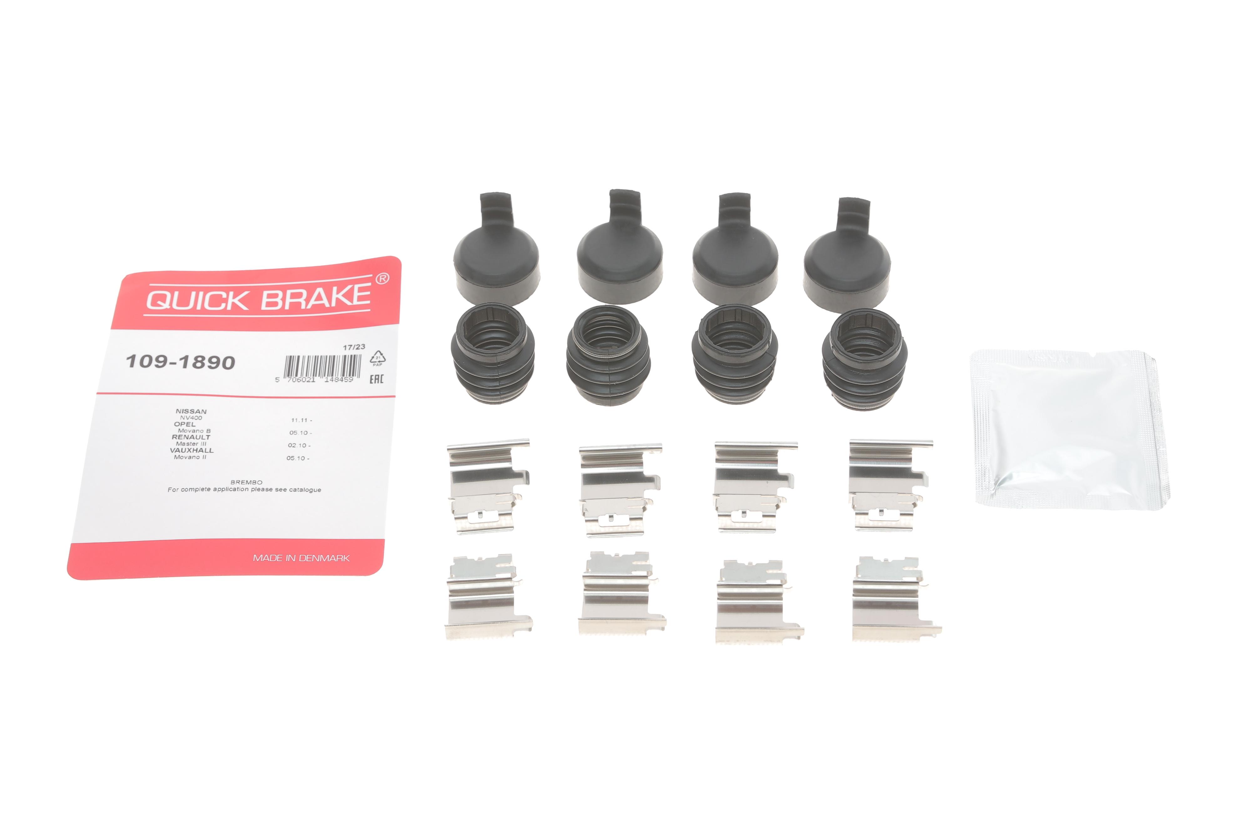 Планка супорта (переднього/заднього) прижимна (к-кт) Opel Movano B/Renault Master III 2.3dCi 10-