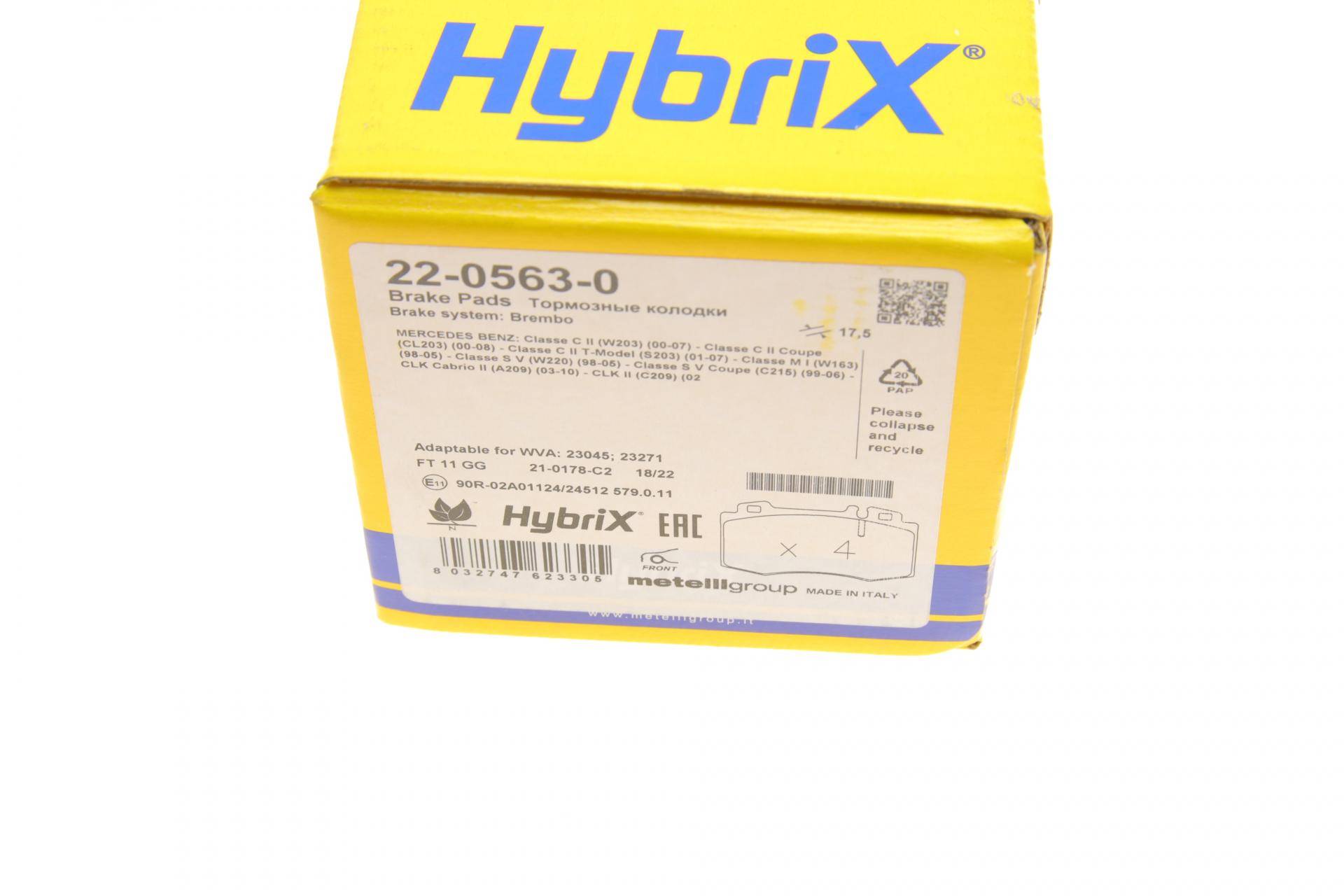 Колодки гальмівні (передні) MB C-class (W203) 02-08/M-class (W163) 98-05/S-class (W220/W221) 98-13