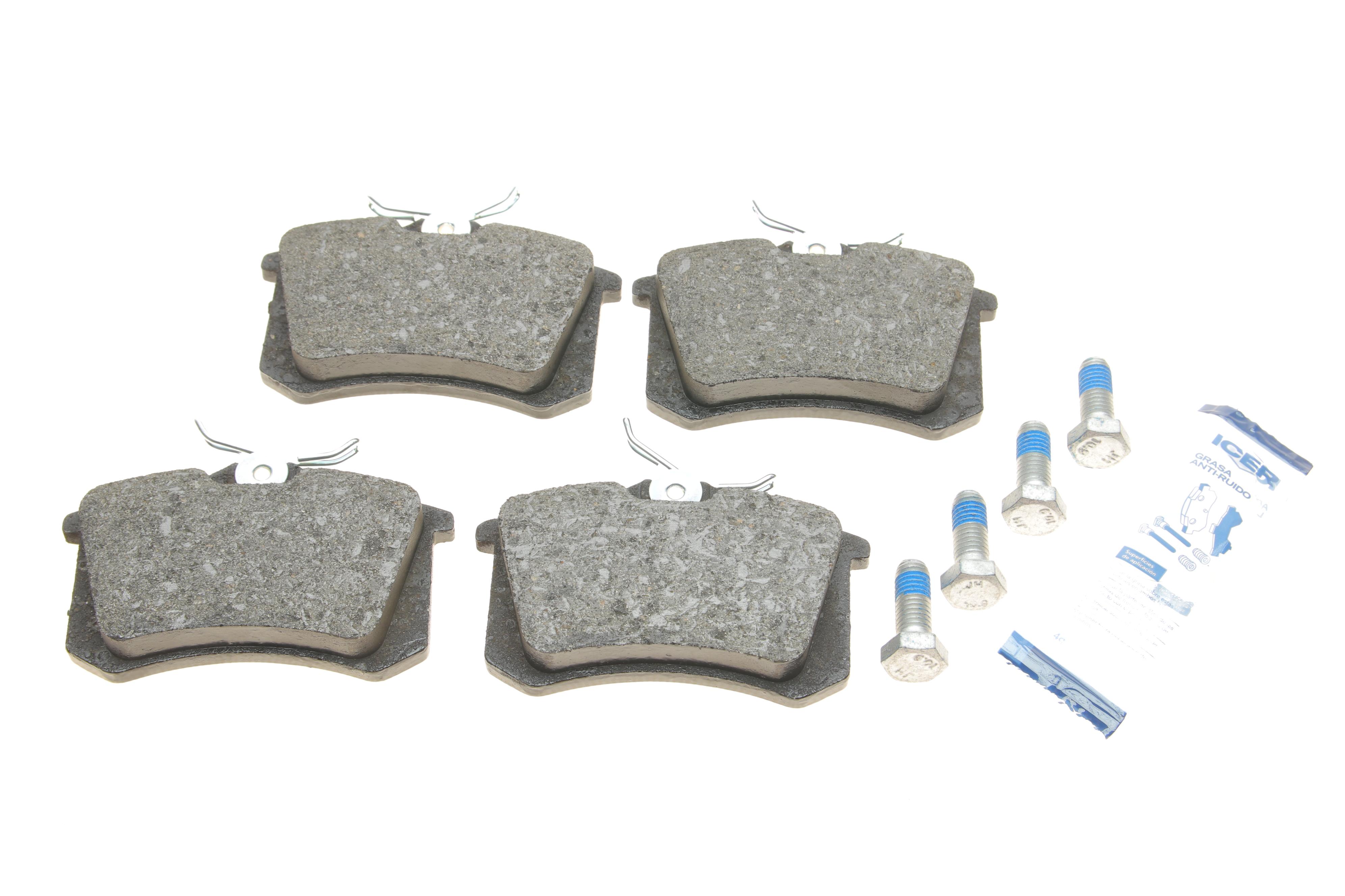 Колодки гальмівні (задні) Audi A4/A6/Skoda SuperB 01-09/Renault Clio 05-14/VW Golf/Passat 84-02