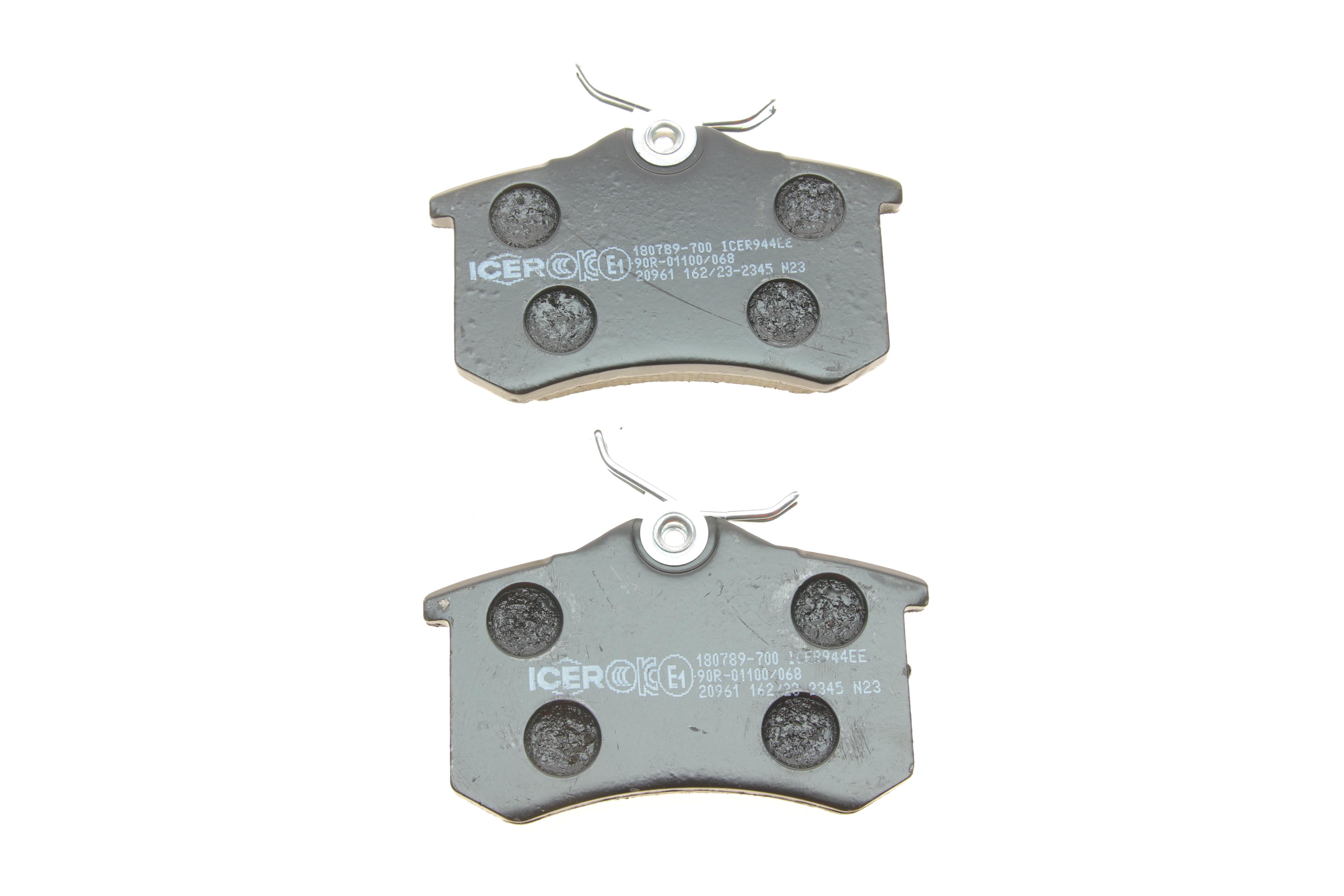 Колодки гальмівні (задні) Audi A4/A6/Skoda SuperB 01-09/Renault Clio 05-14/VW Golf/Passat 84-02