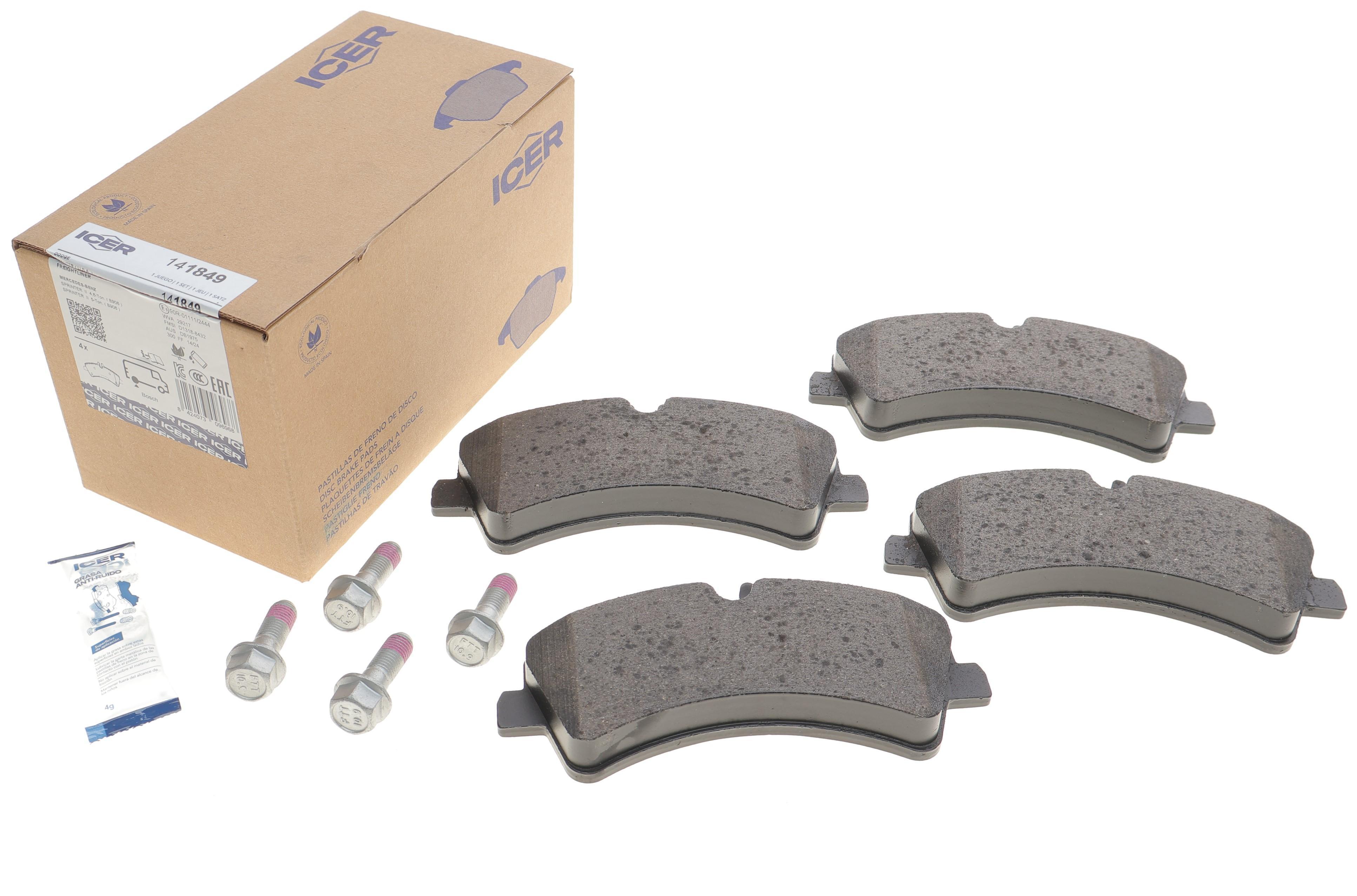 Колодки гальмівні (задні) MB Sprinter (906) 411-519CDI/VW Crafter 30-35/30-50 06- (спарка)